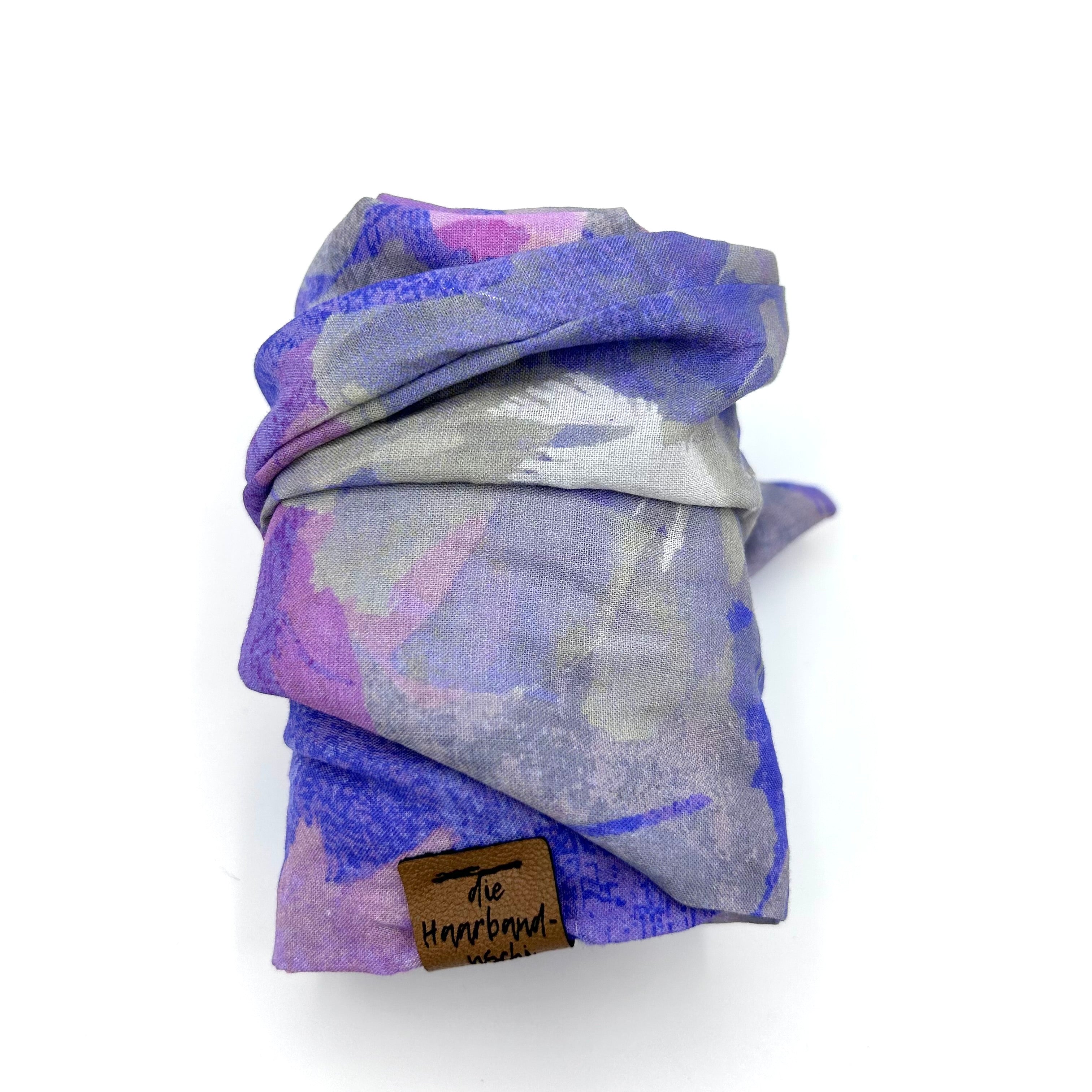 Drahthaarband breit - Purple Bloom