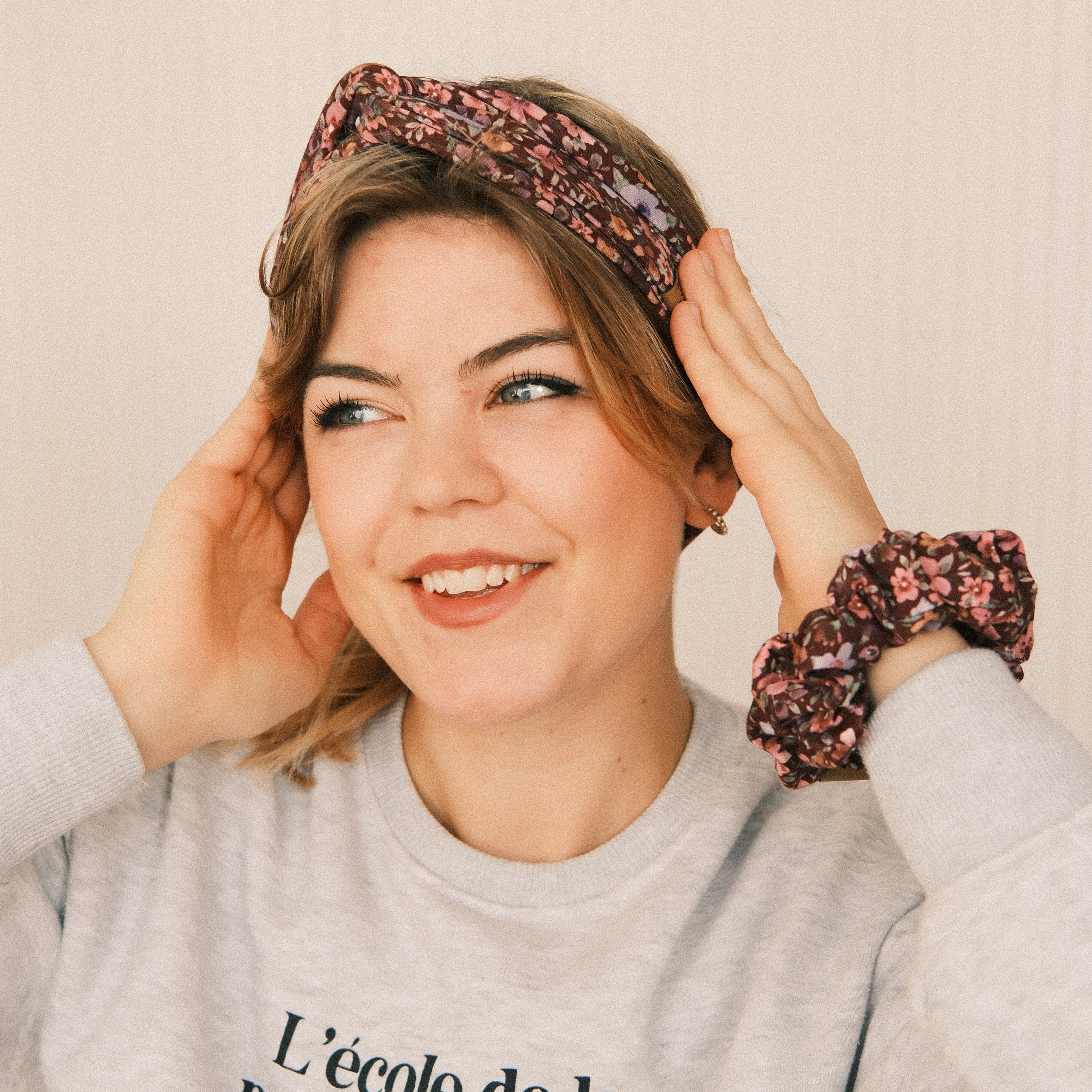 Drahthaarband schmal - Cottage Garden Berry