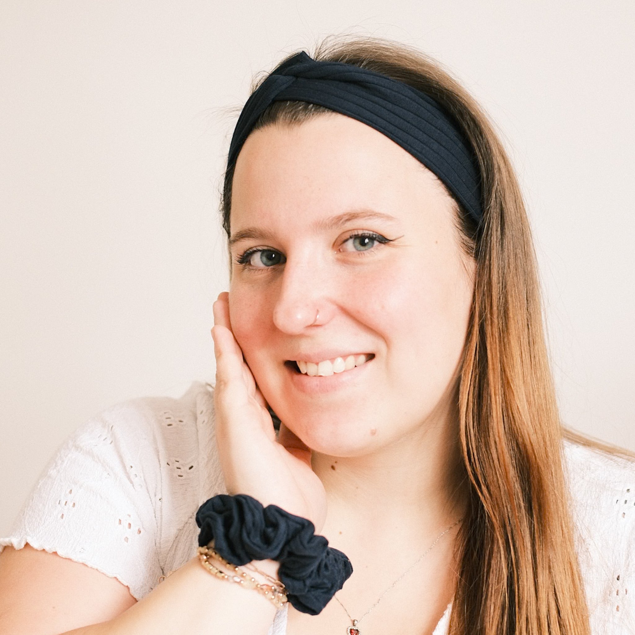 Scrunchie - Sporty Rib Dunkelblau