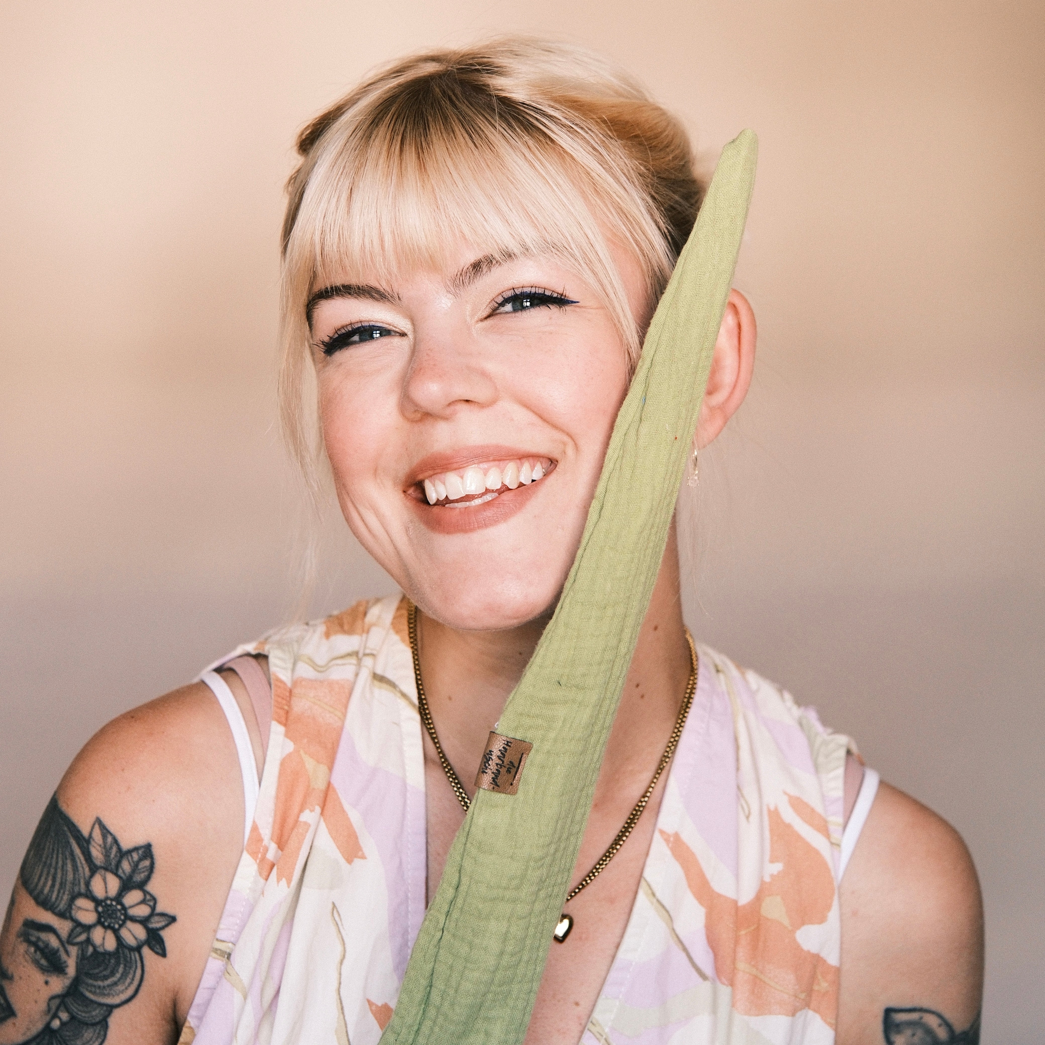 Drahthaarband Musselin hellgrün