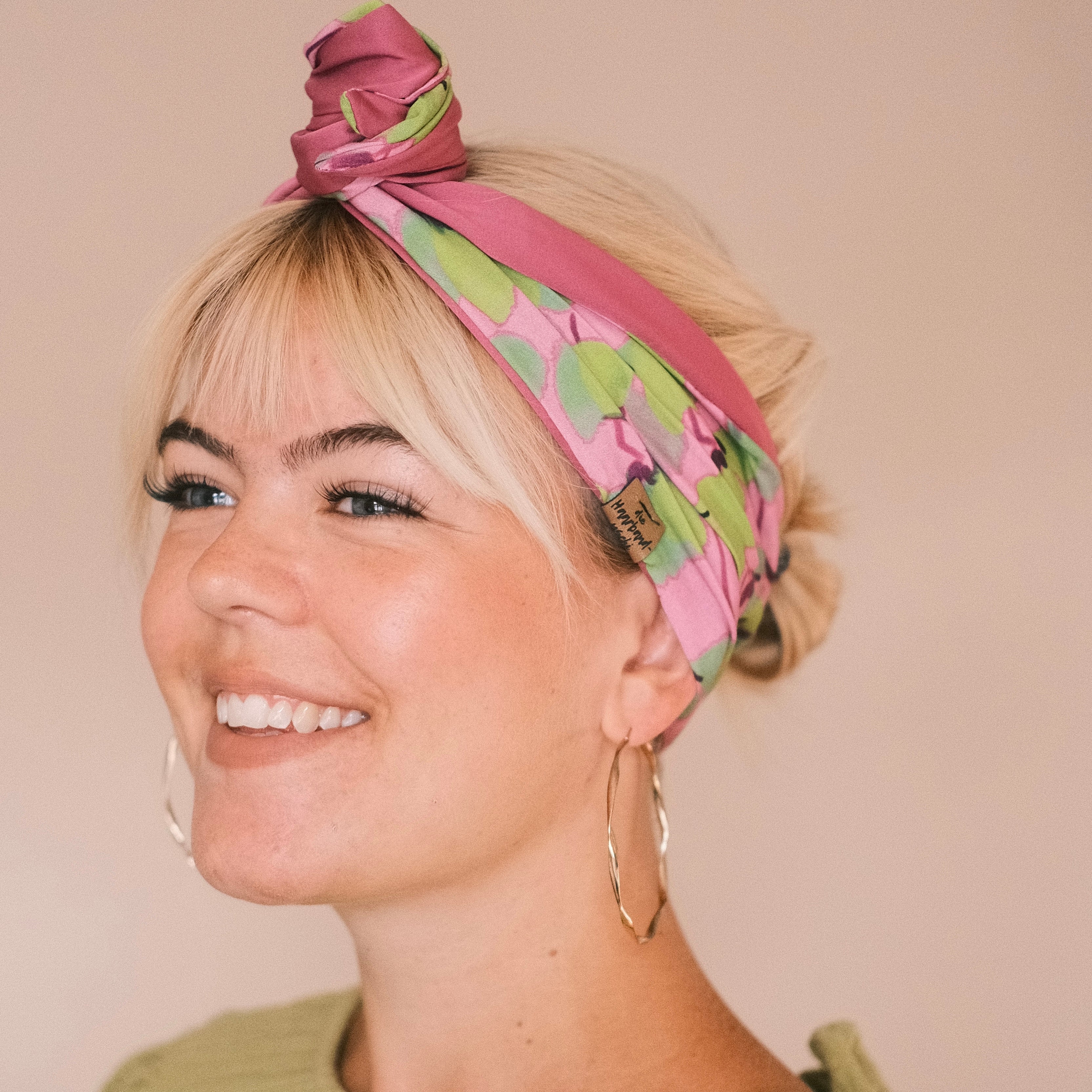 Drahthaarband 2 Seiten - Puderbeere/Kleeblatt