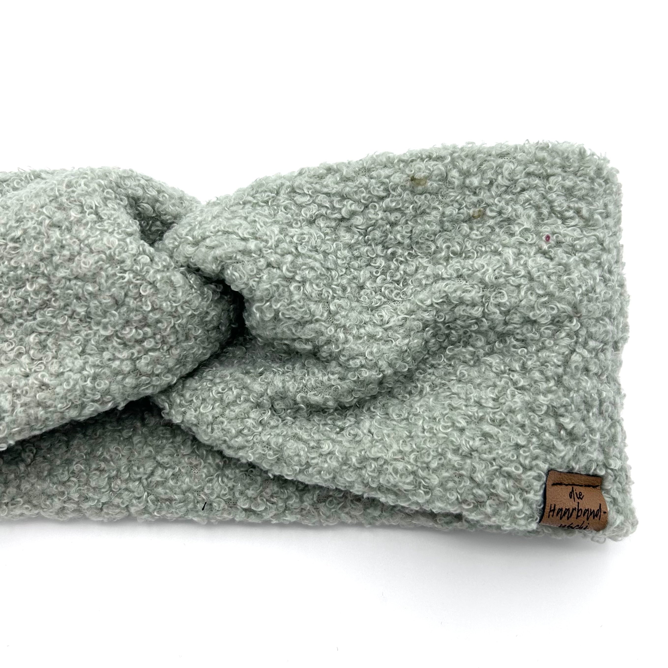 Basic Haarband - Teddy Frozen Mint