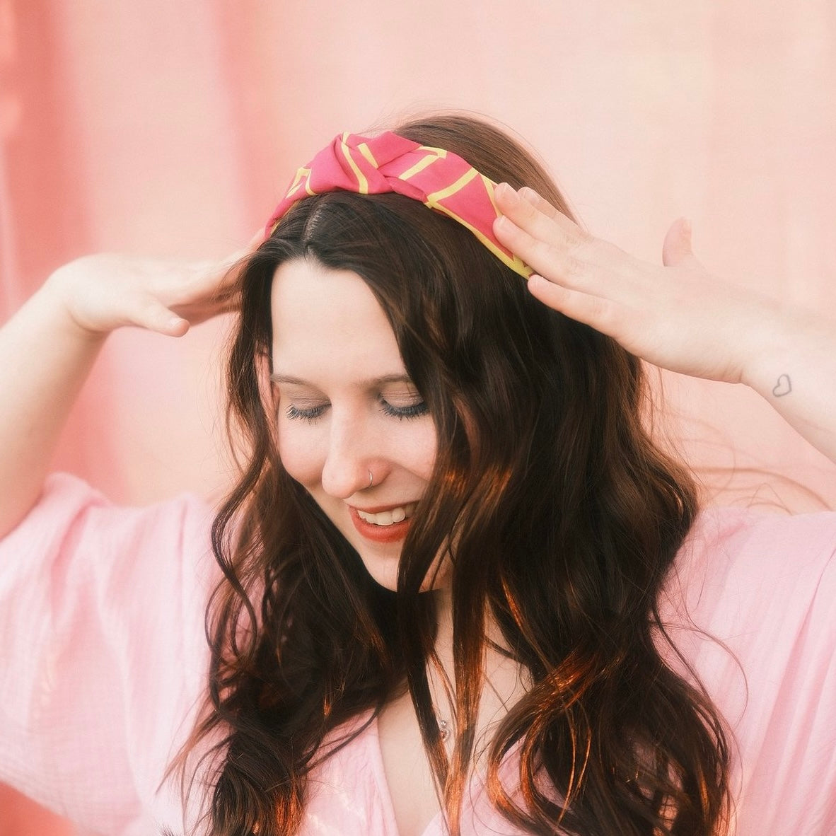 Katharina - Neon Muster Pink/gelb