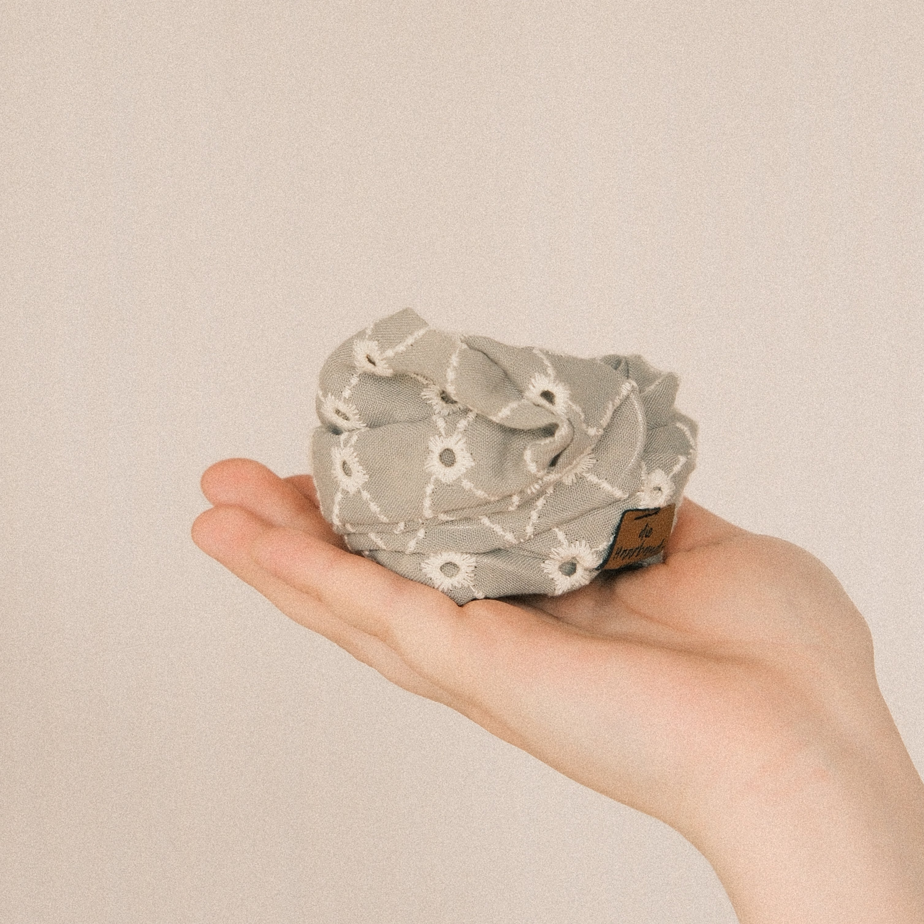 Drahthaarband schmal - Polka Stick Grün