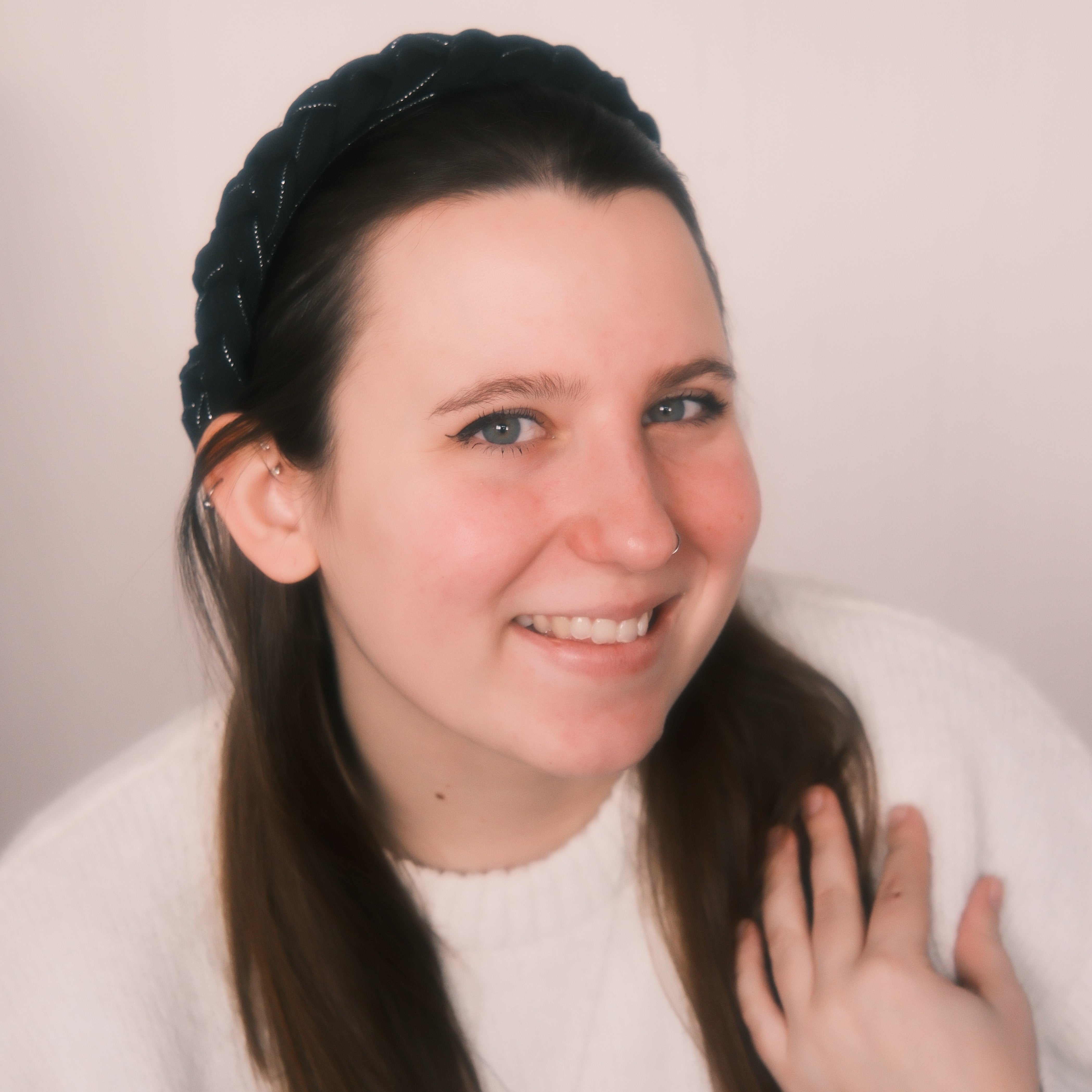 Luise - Streifen Silber