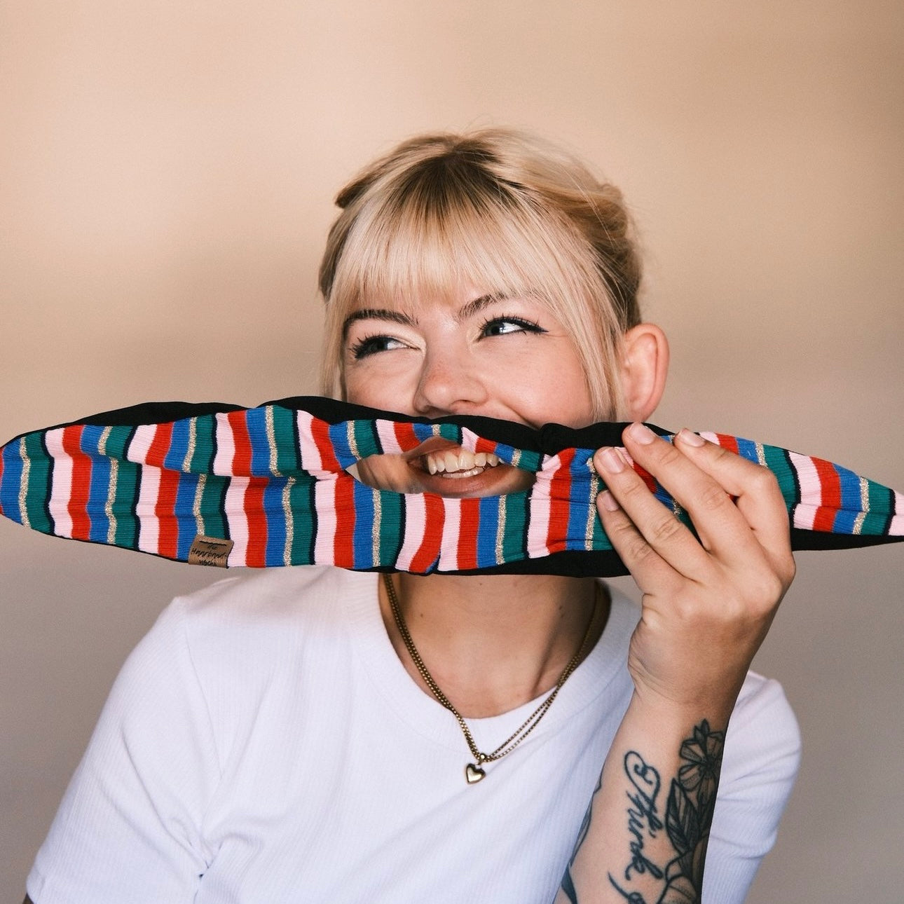 Dutti gestreift Bunt/Glitzer