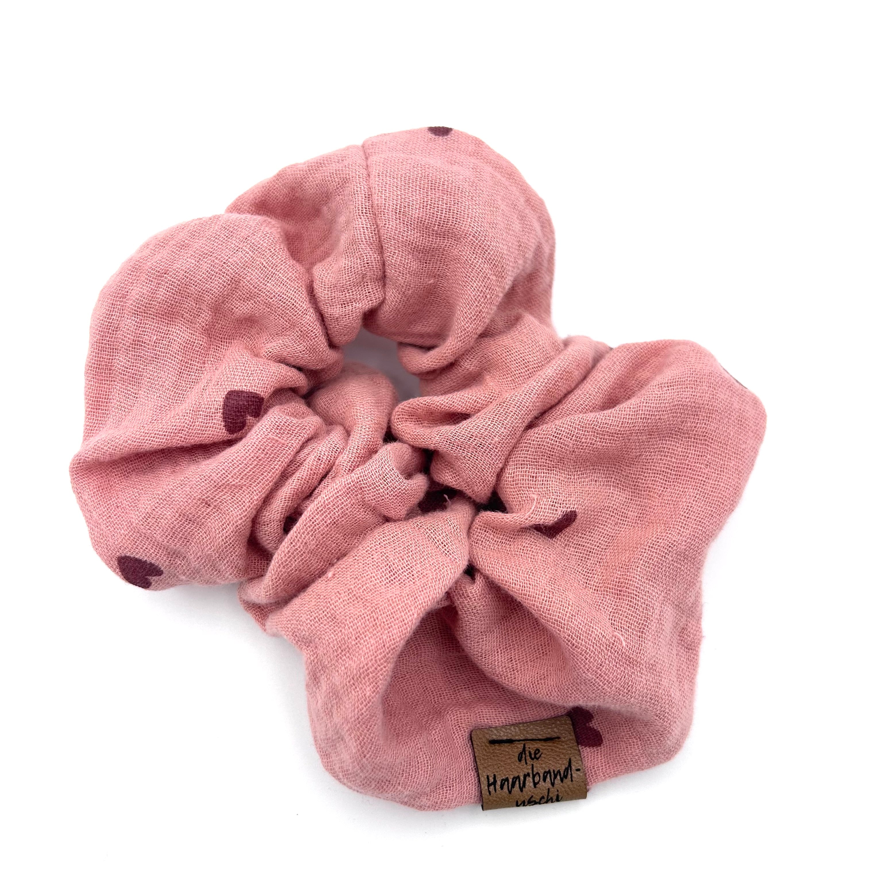 Scrunchie - Herzi Altrosa