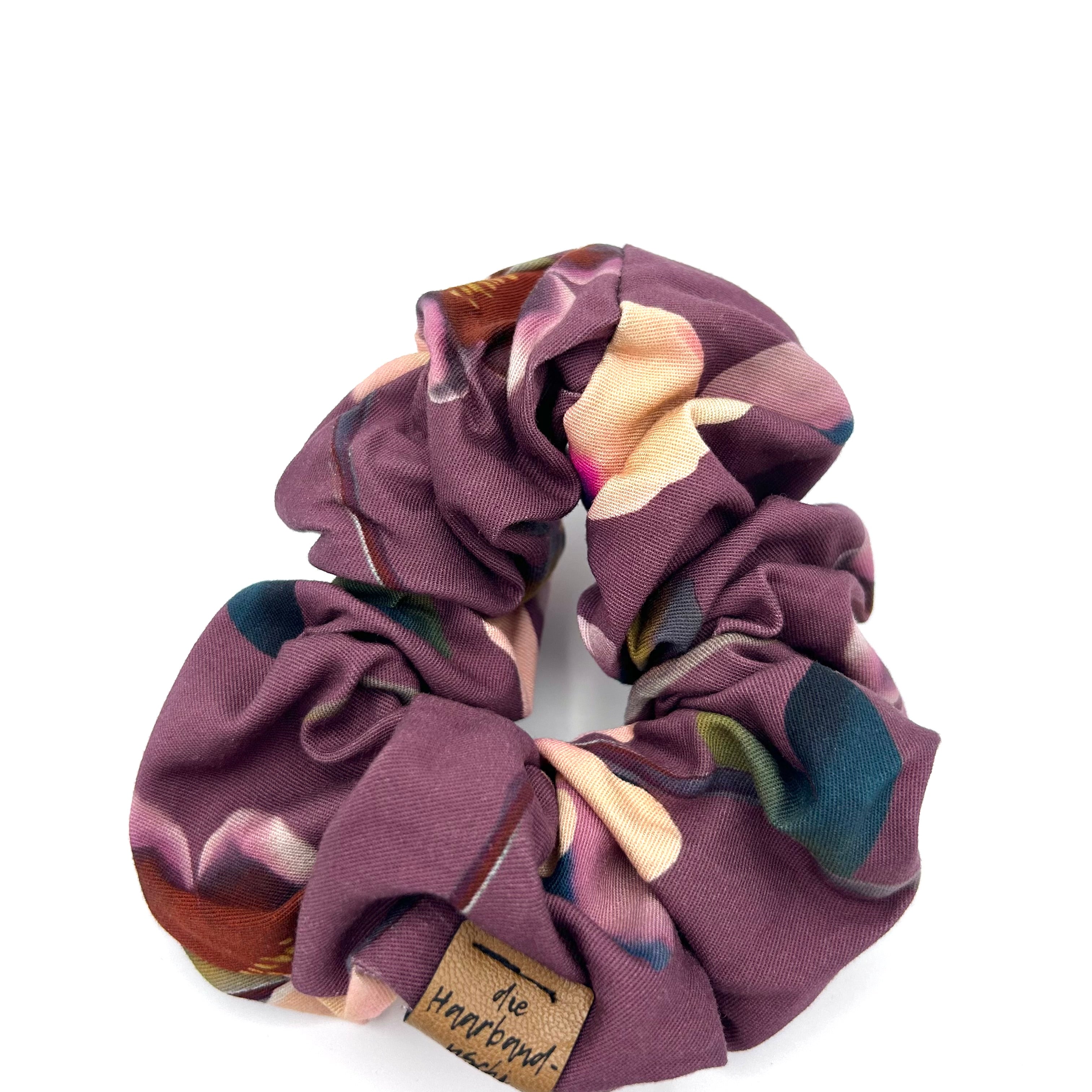 Scrunchie - Blumen Wine