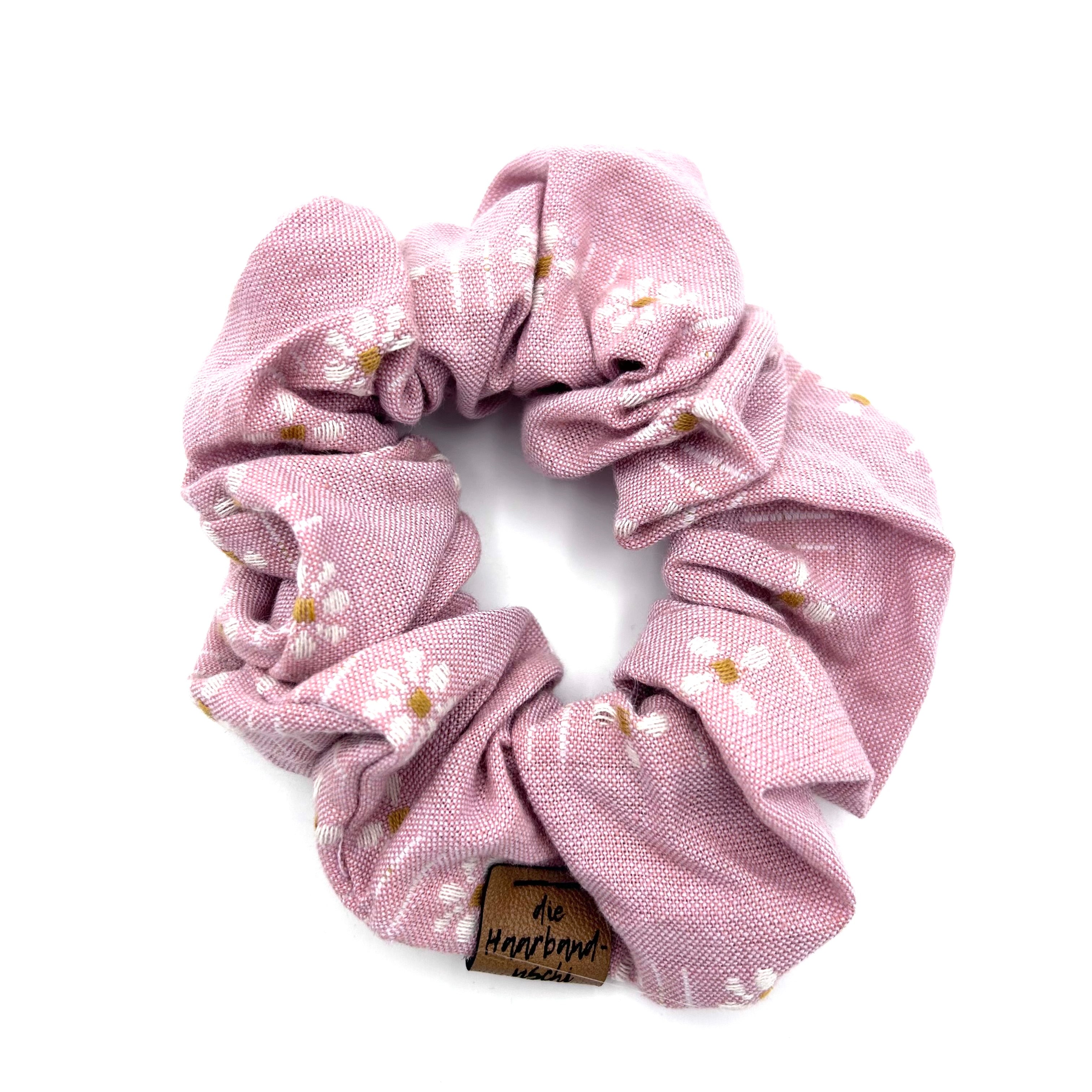 Scrunchie - Blümchen Rosa
