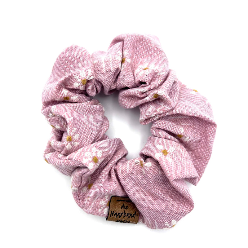 Scrunchie - Blümchen Rosa