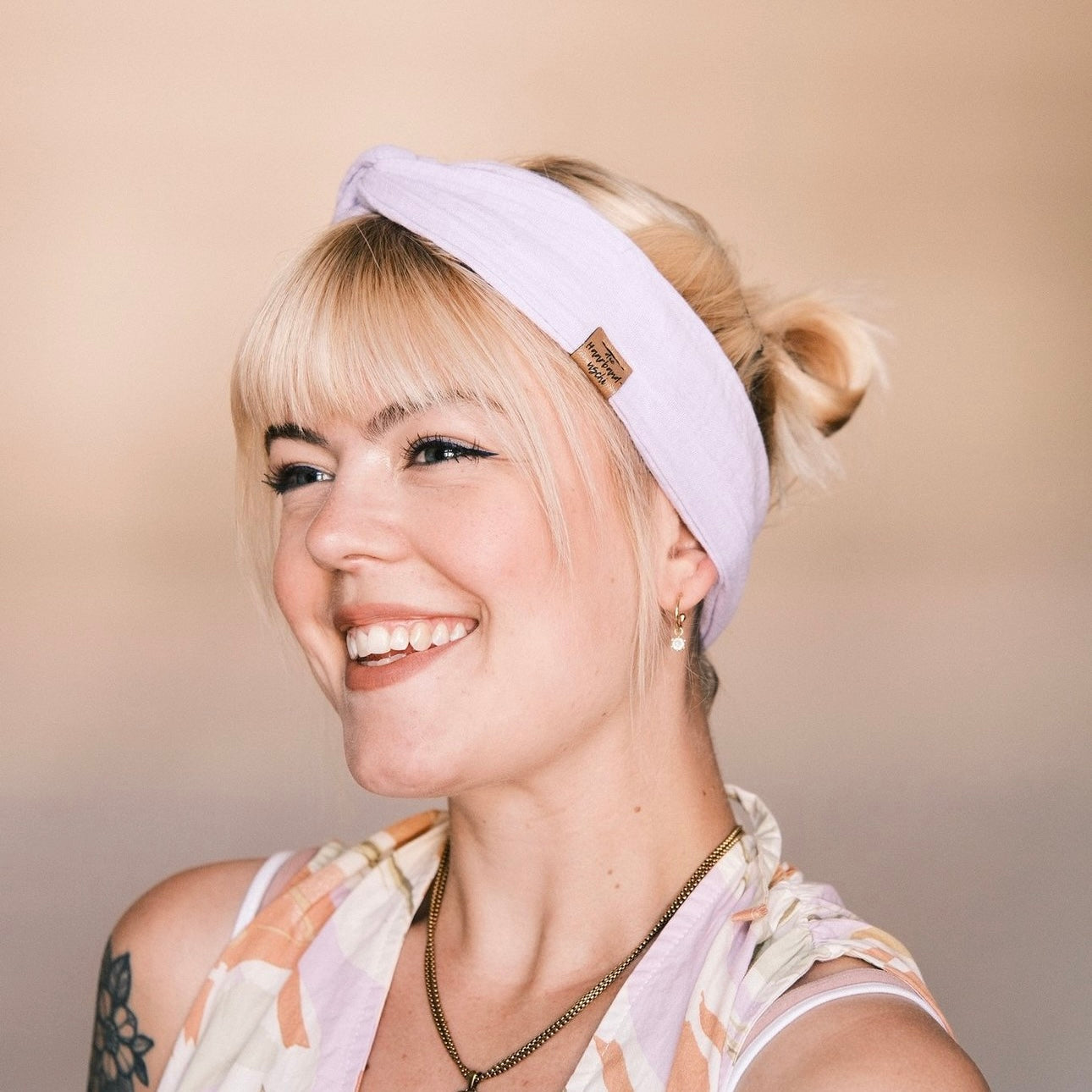 Drahthaarband Musselin flieder