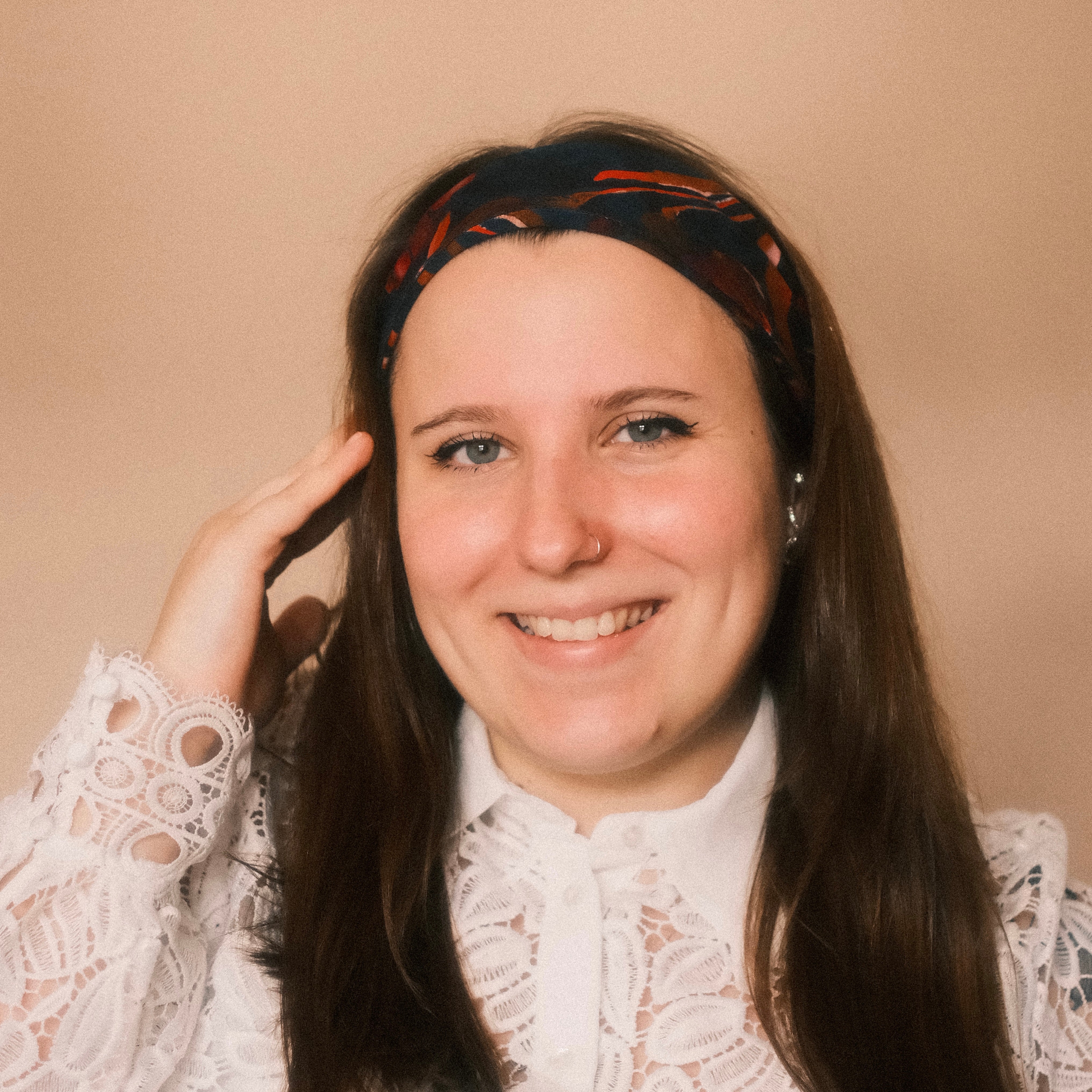 Basic Haarband - Herbstzauber Dunkelblau