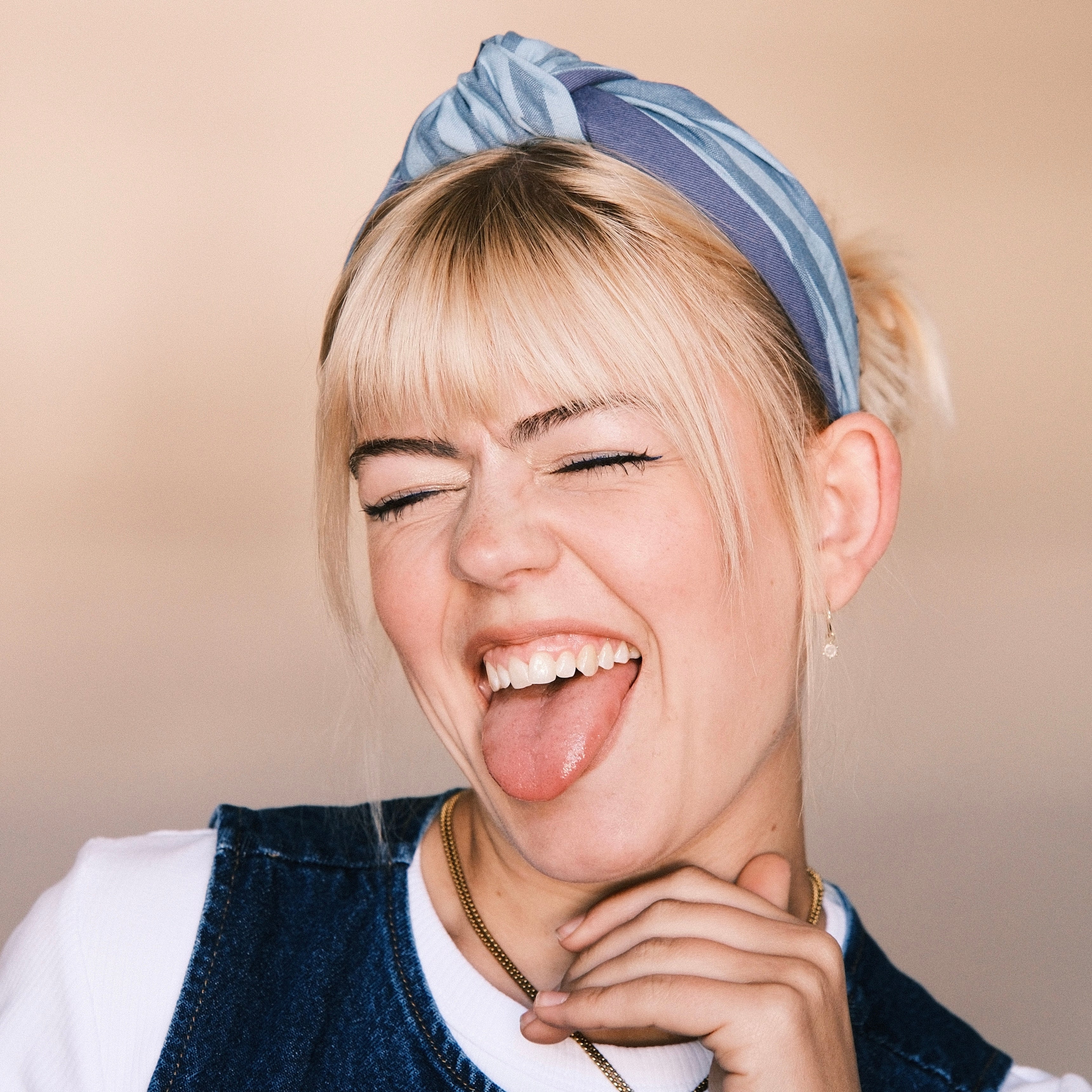 Frieda - Gestreift Azur