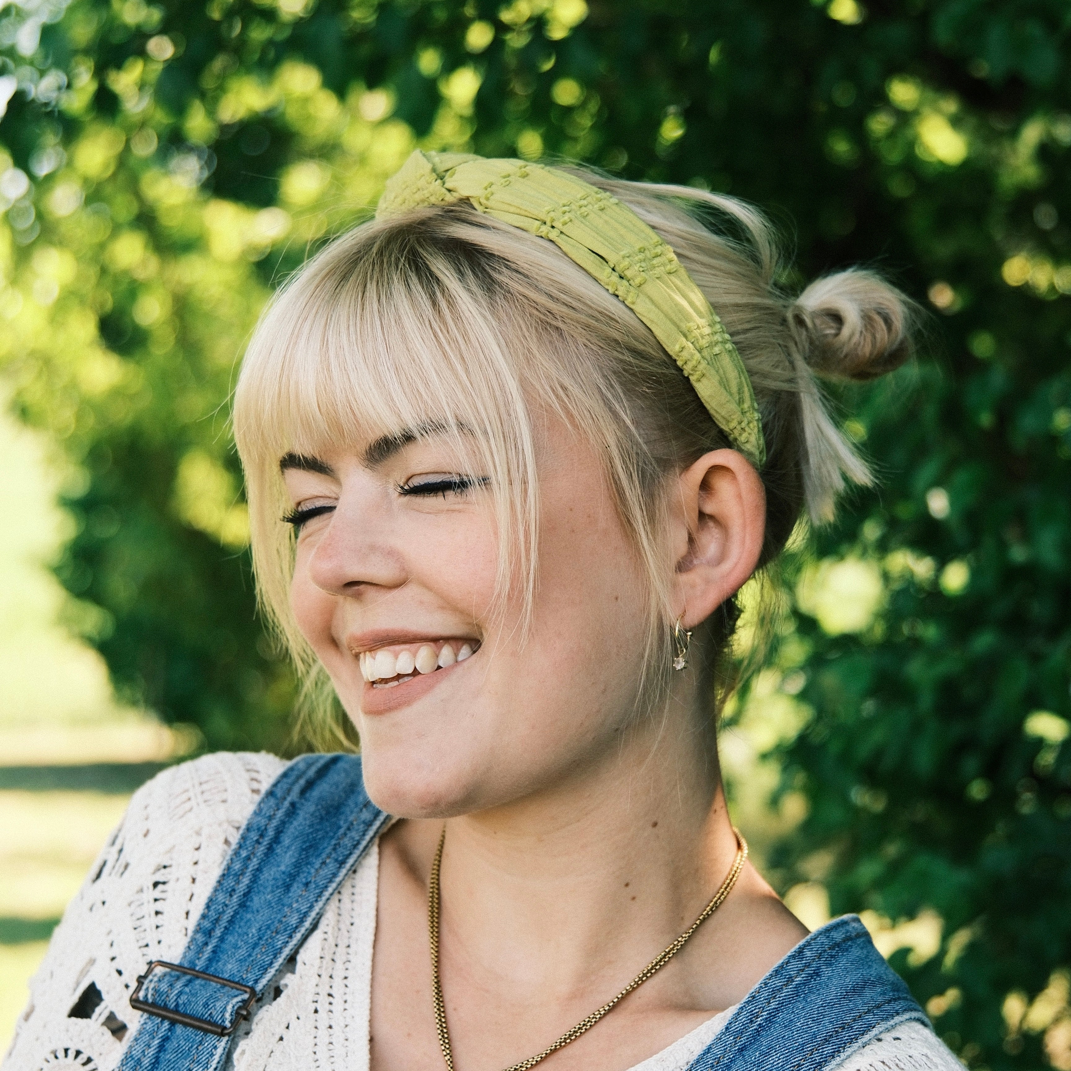 Lilly - gerafft Limettengrün