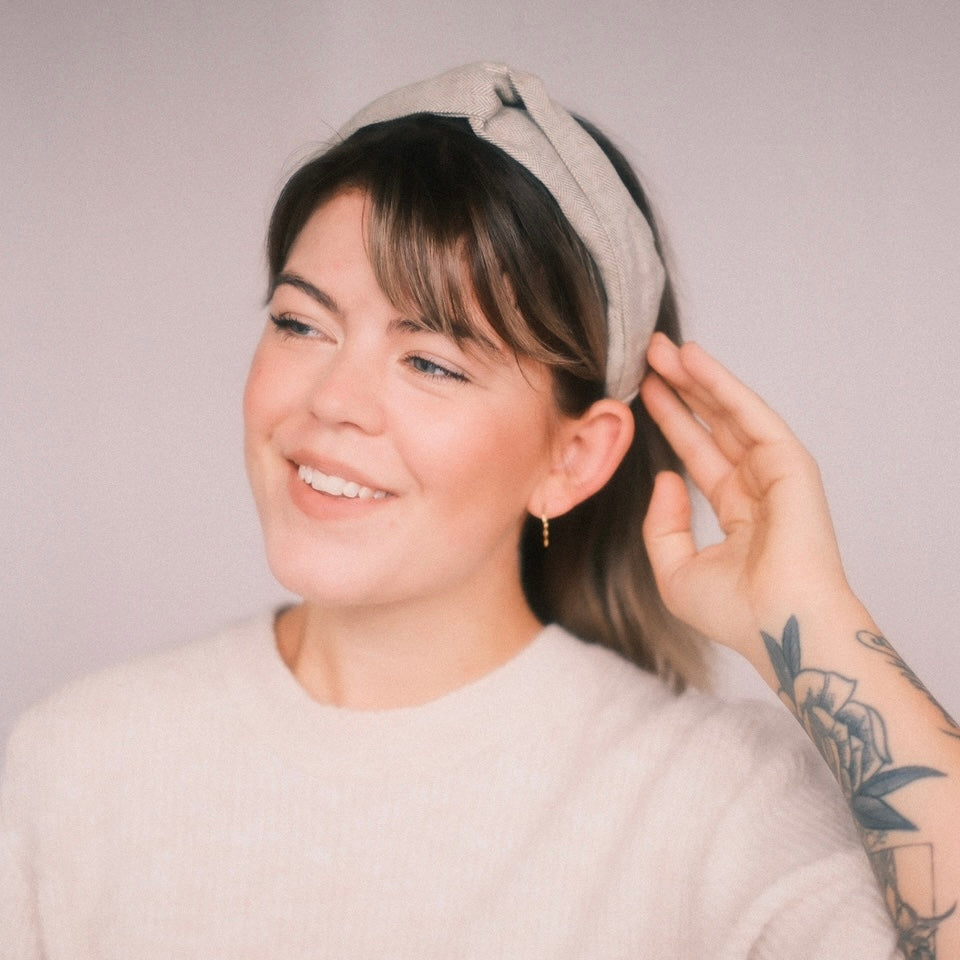 Viky Haarreif - Fischgräten Grün