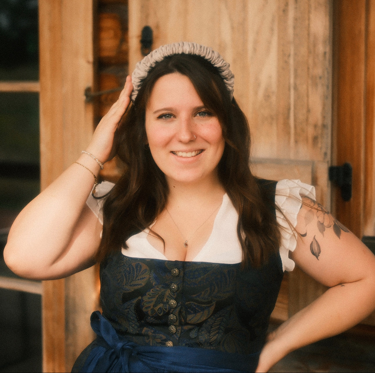 Ronja - Dirndl hellgrau