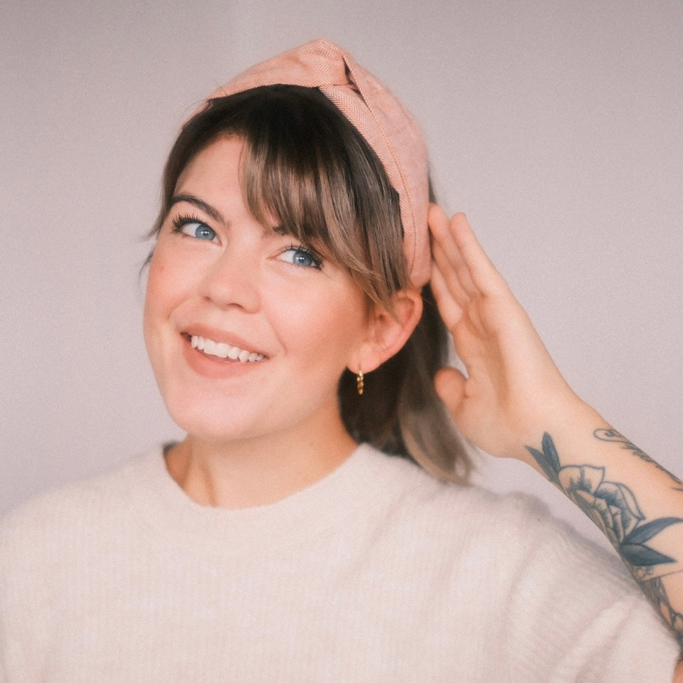 Viky Haarreif - Fischgräten Rostorange