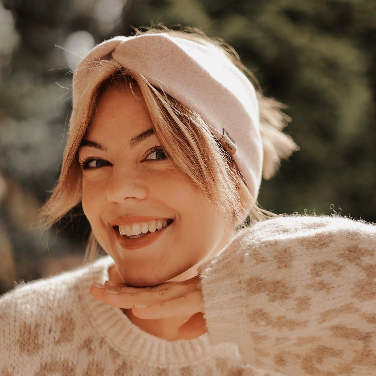 Basic Haarband - Hellrosa