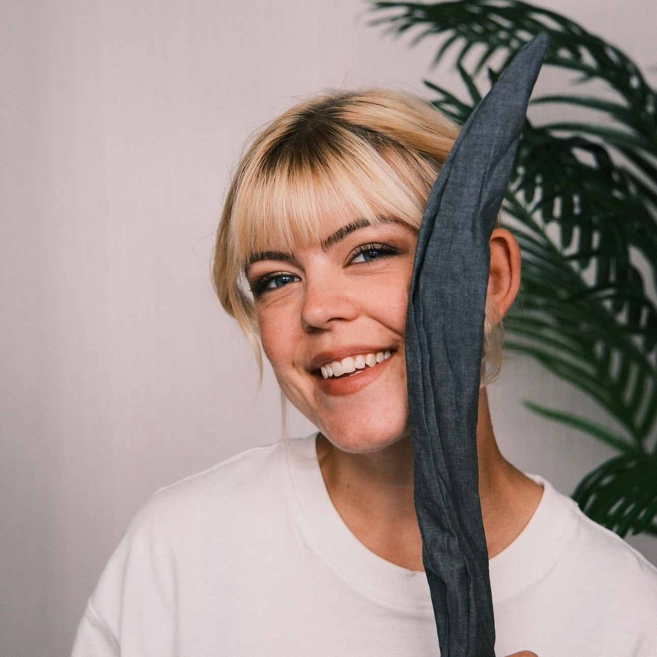 Drahthaarband Jeans Grau