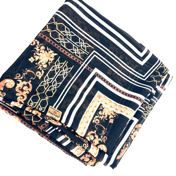 Bandana Quadratisch - Goldkette