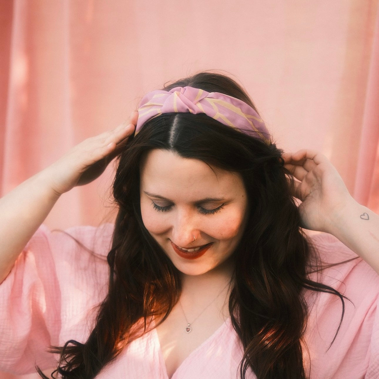 Katharina - Neon Muster Flieder/ Gelb