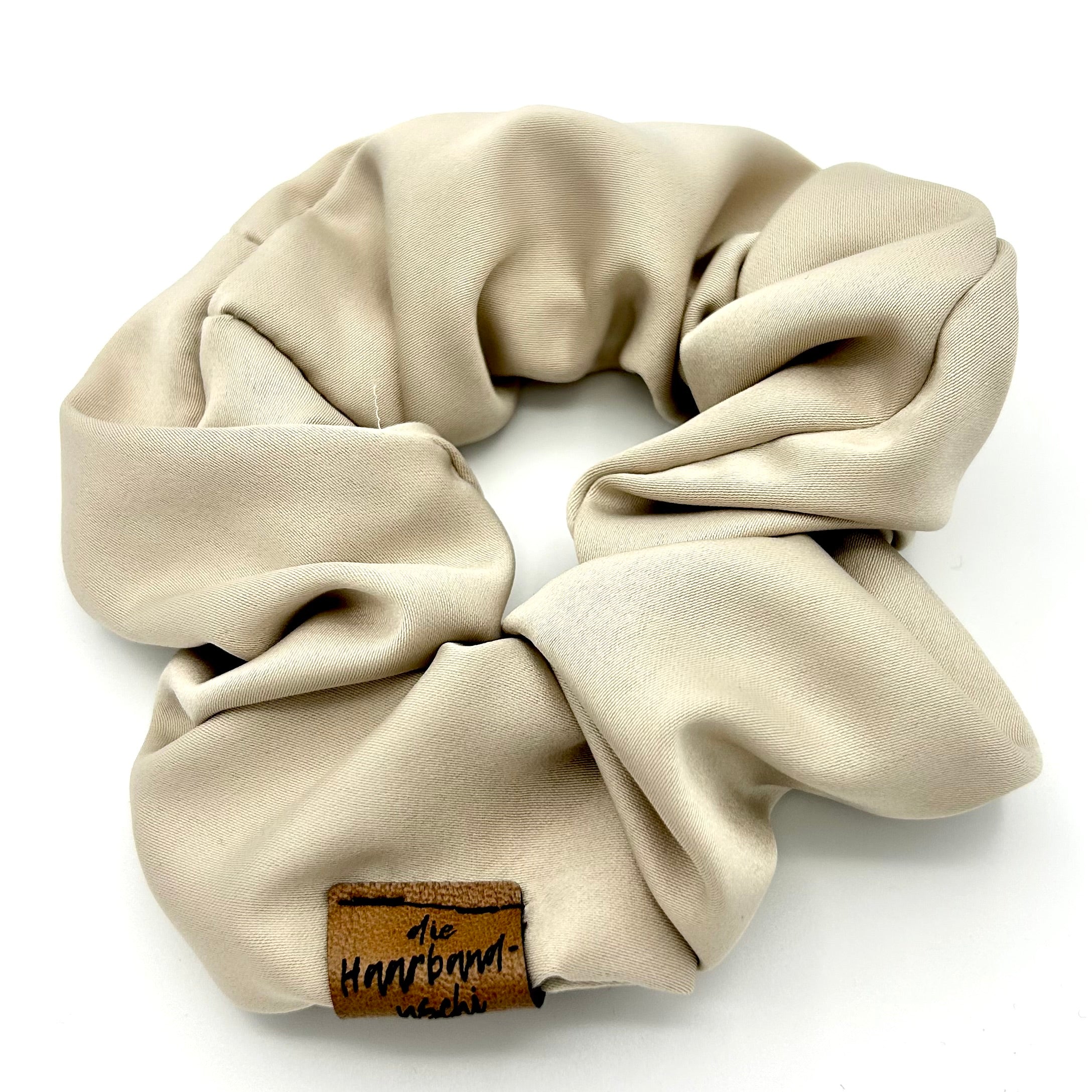Scrunchie Satin Beige