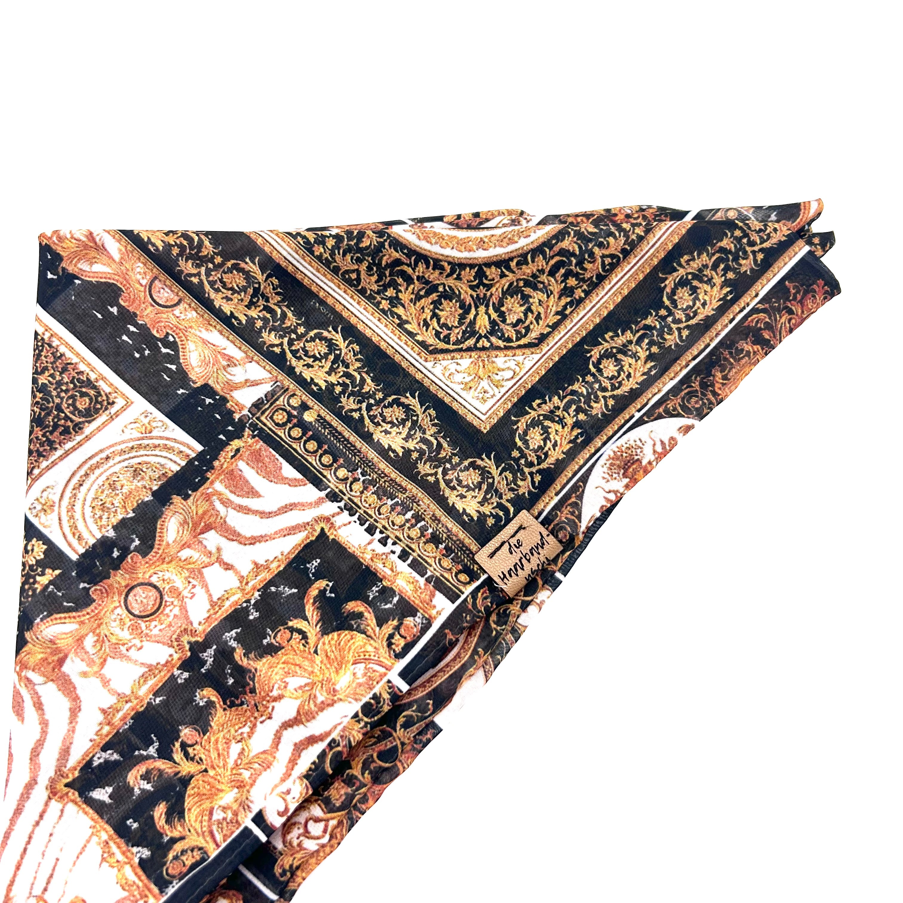 Bandana - Muster schwarz/Gold