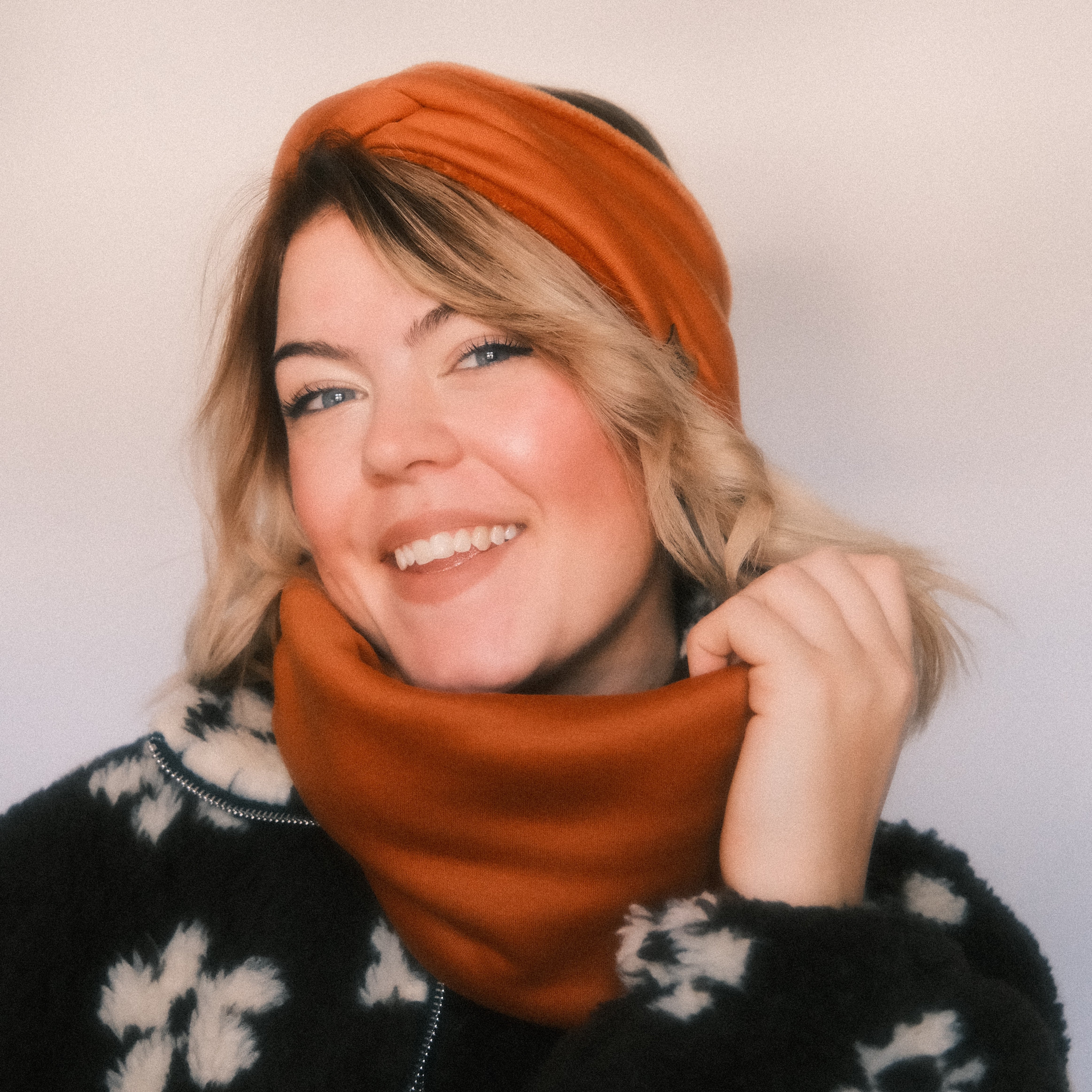 Loop - Samt gefüttert Rost