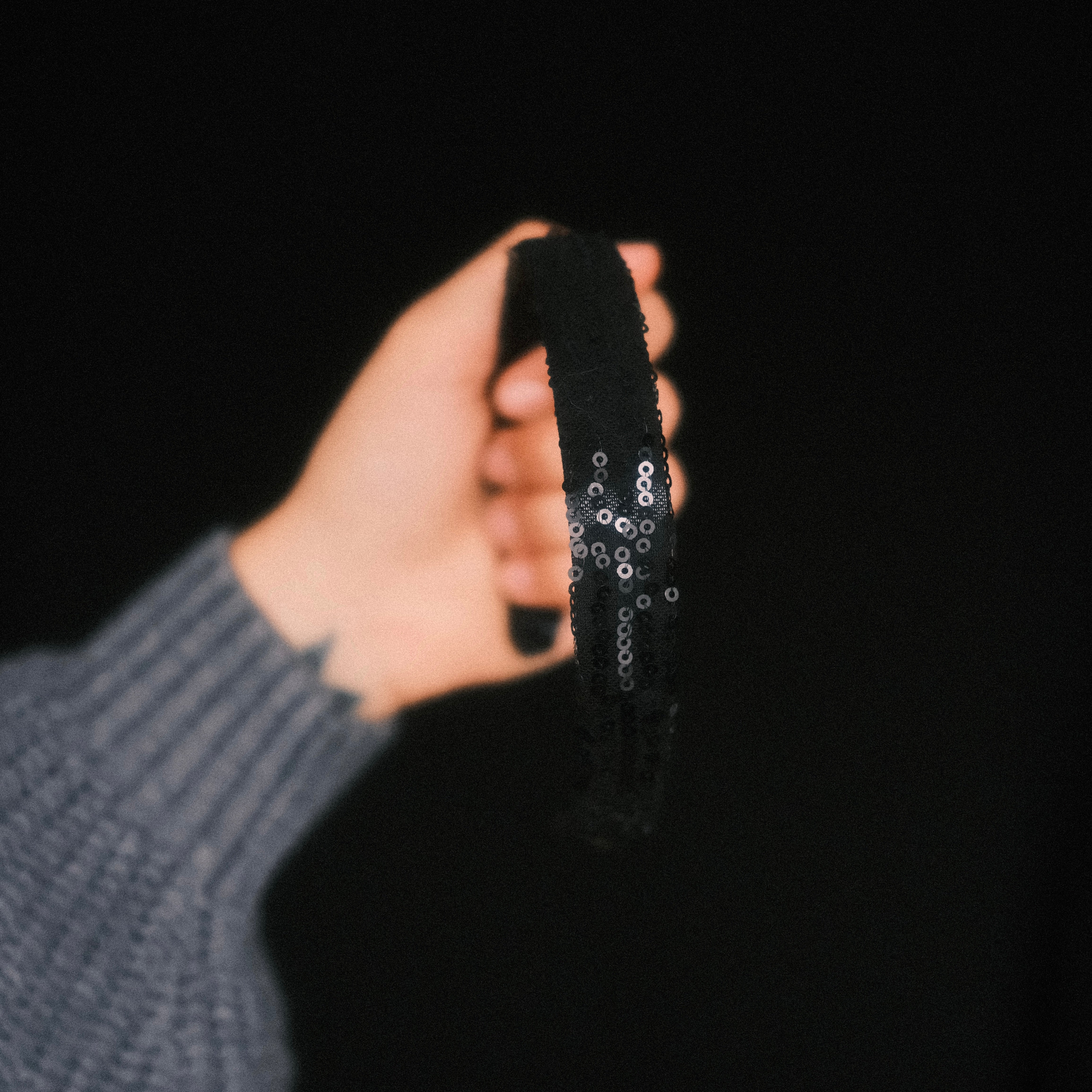 Anna - Pailletten Black