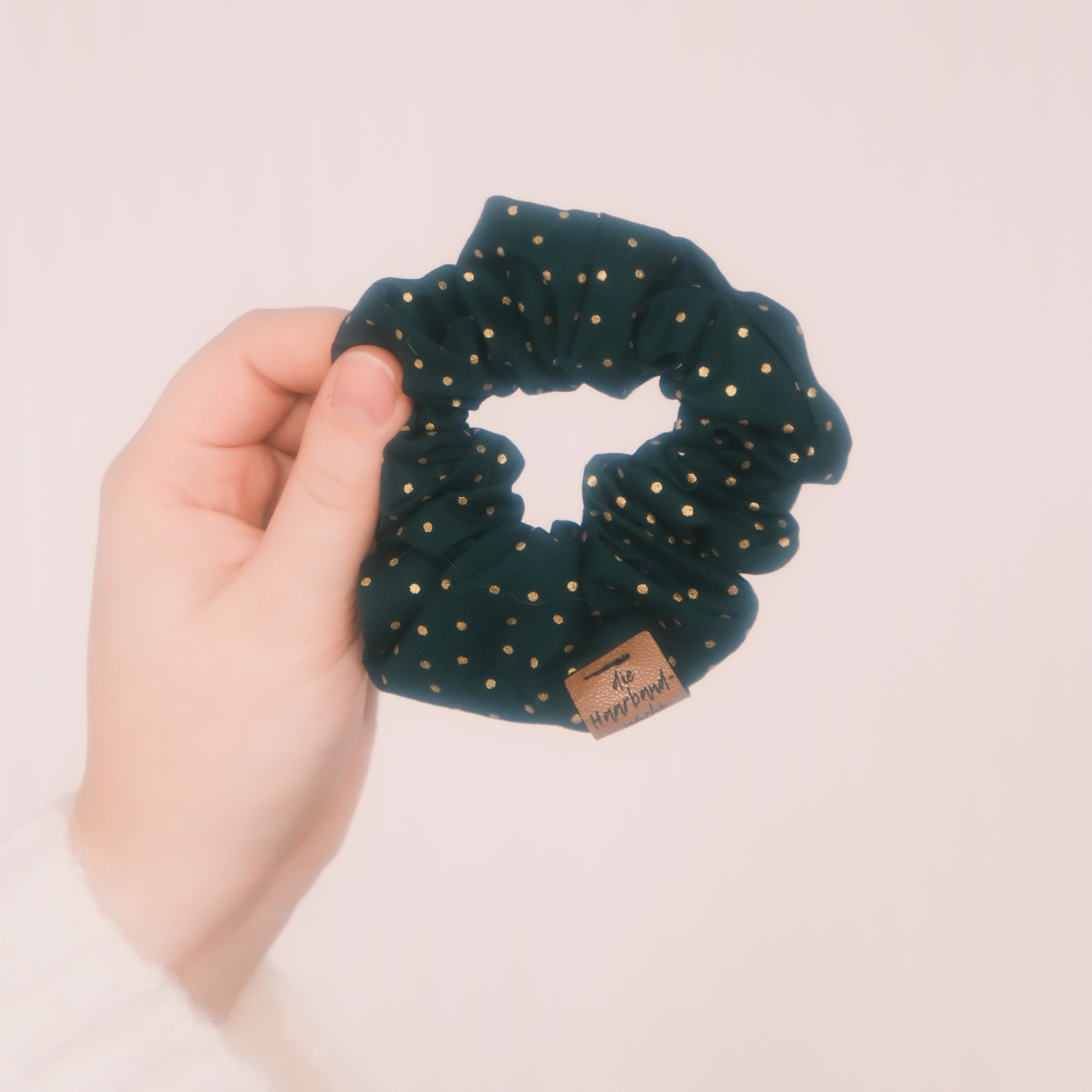 Scrunchie - Dots Grün