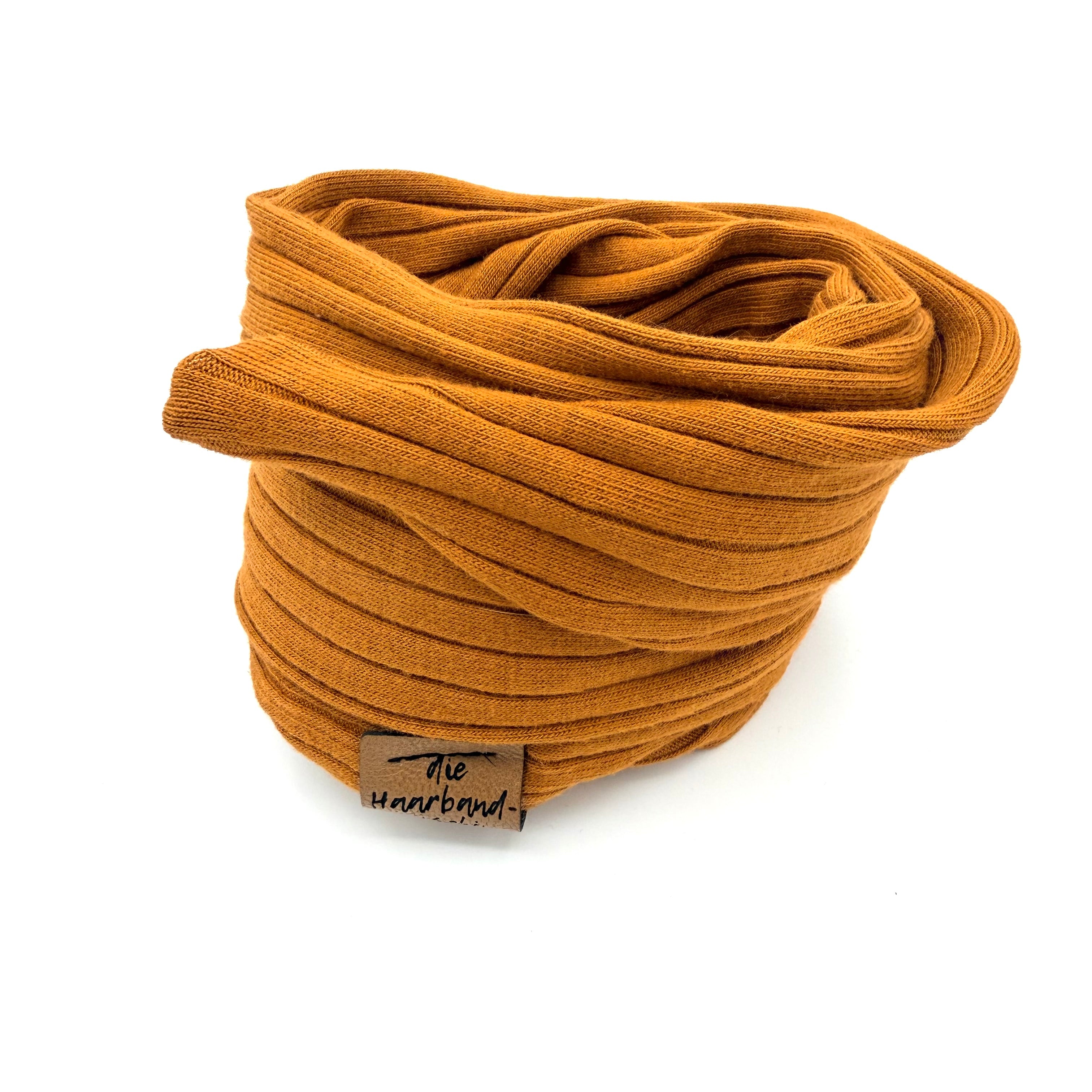 Drahthaarband schmal - Sporty Rib Orange