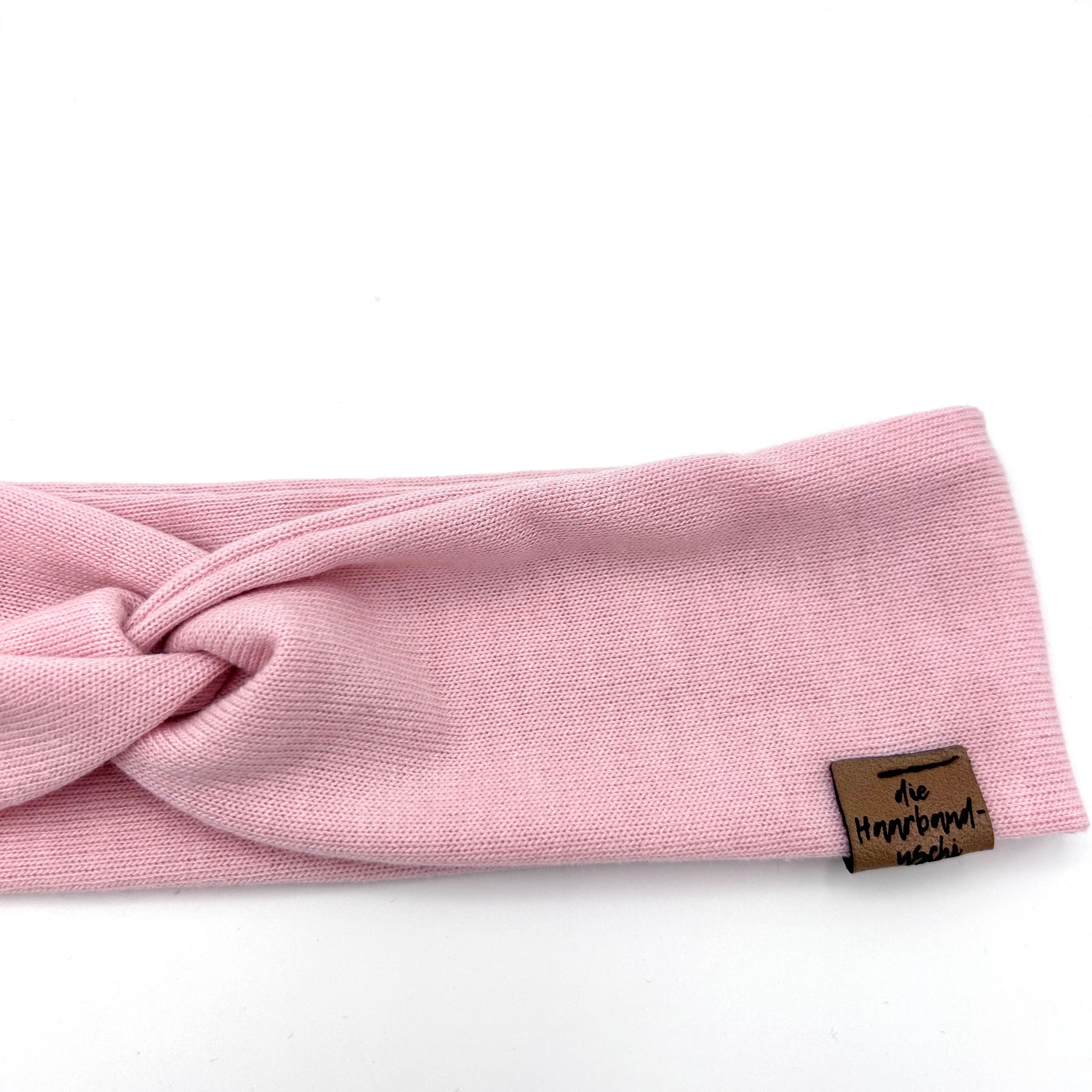 Basic Haarband - Feinstrick Rosa