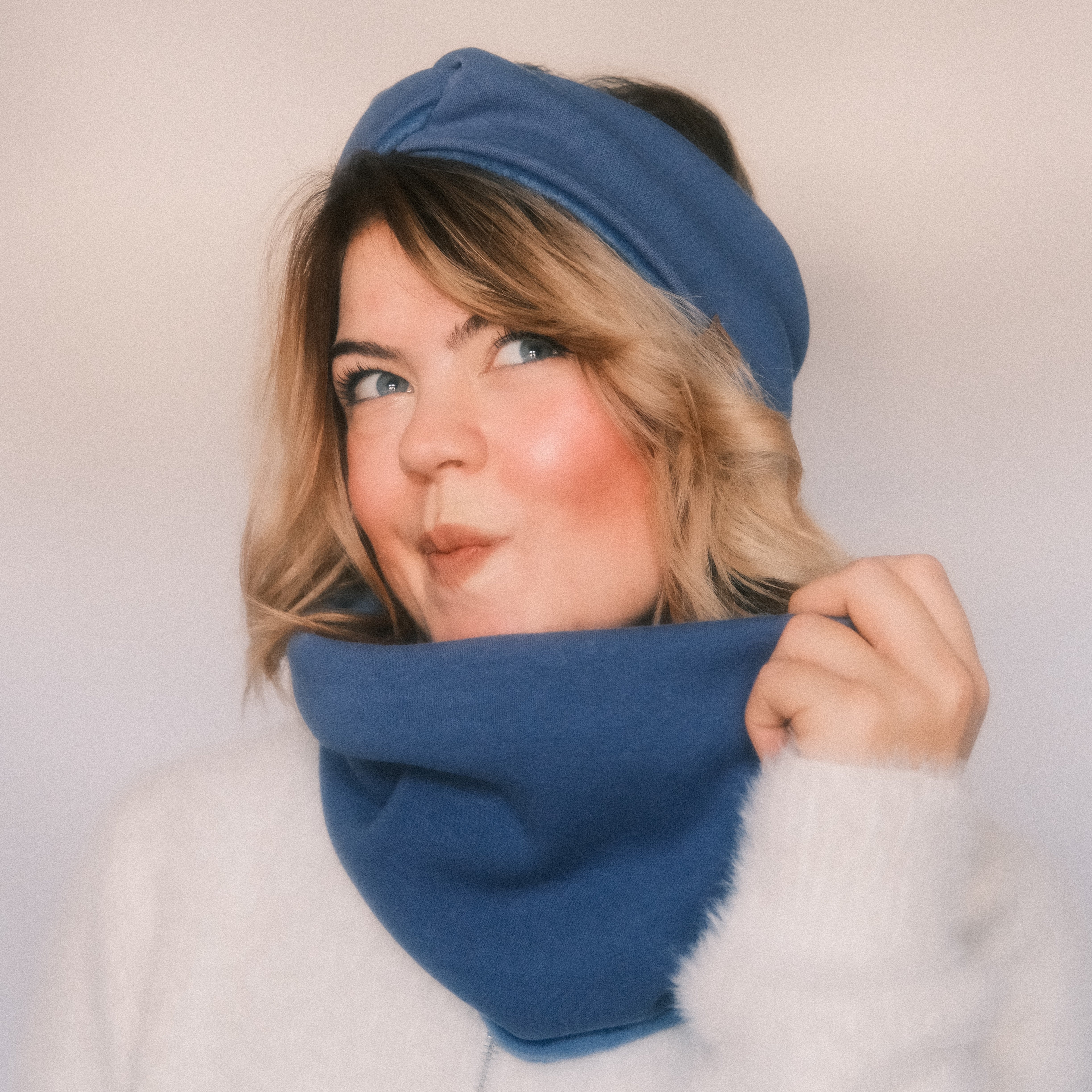 Loop - Samt gefüttert Blau