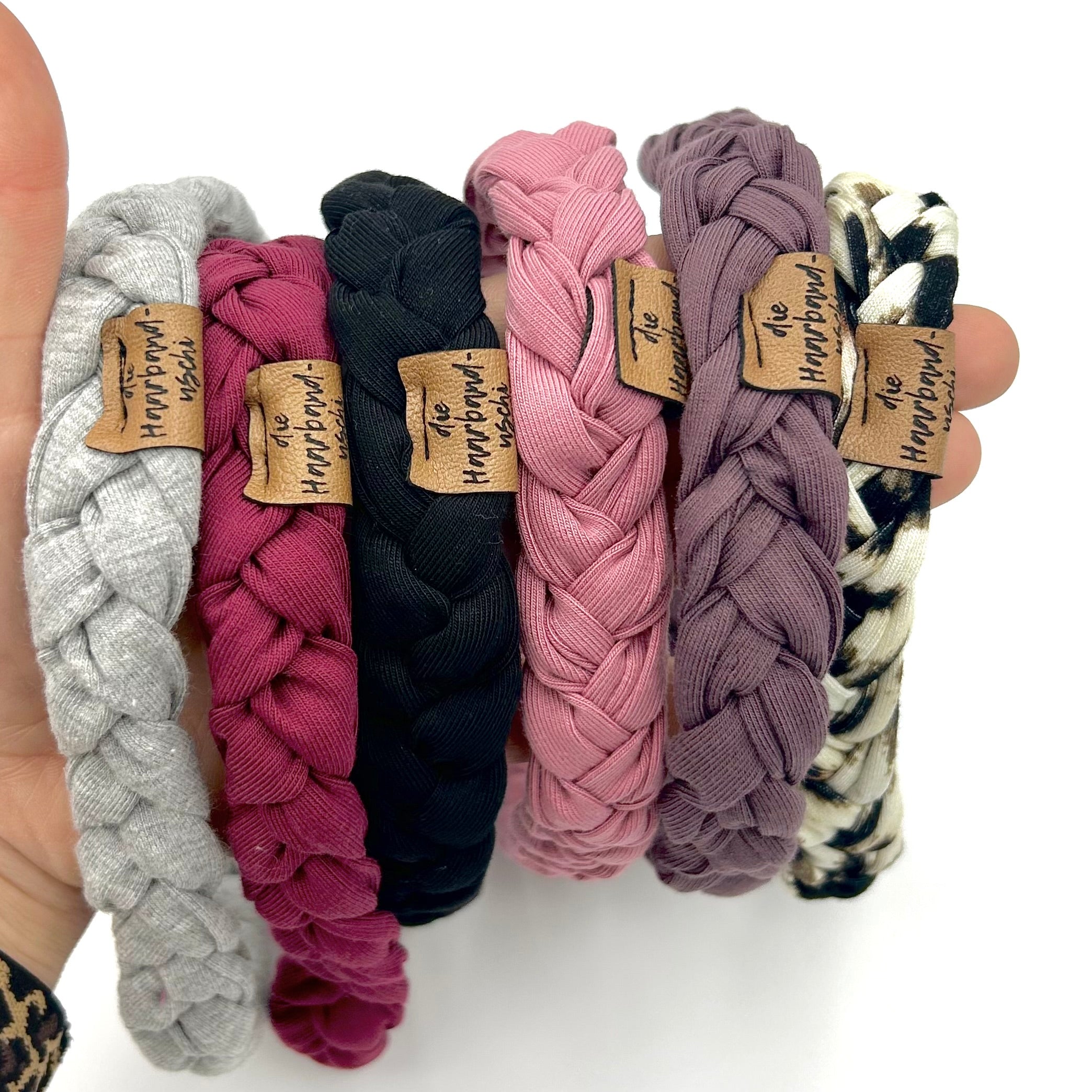 Haarband geflochten mauve