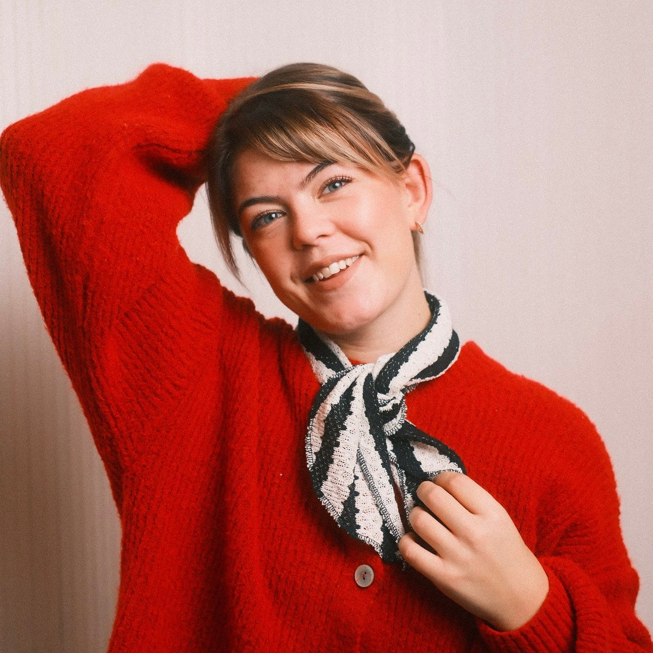 Mikro Schal - gestreift