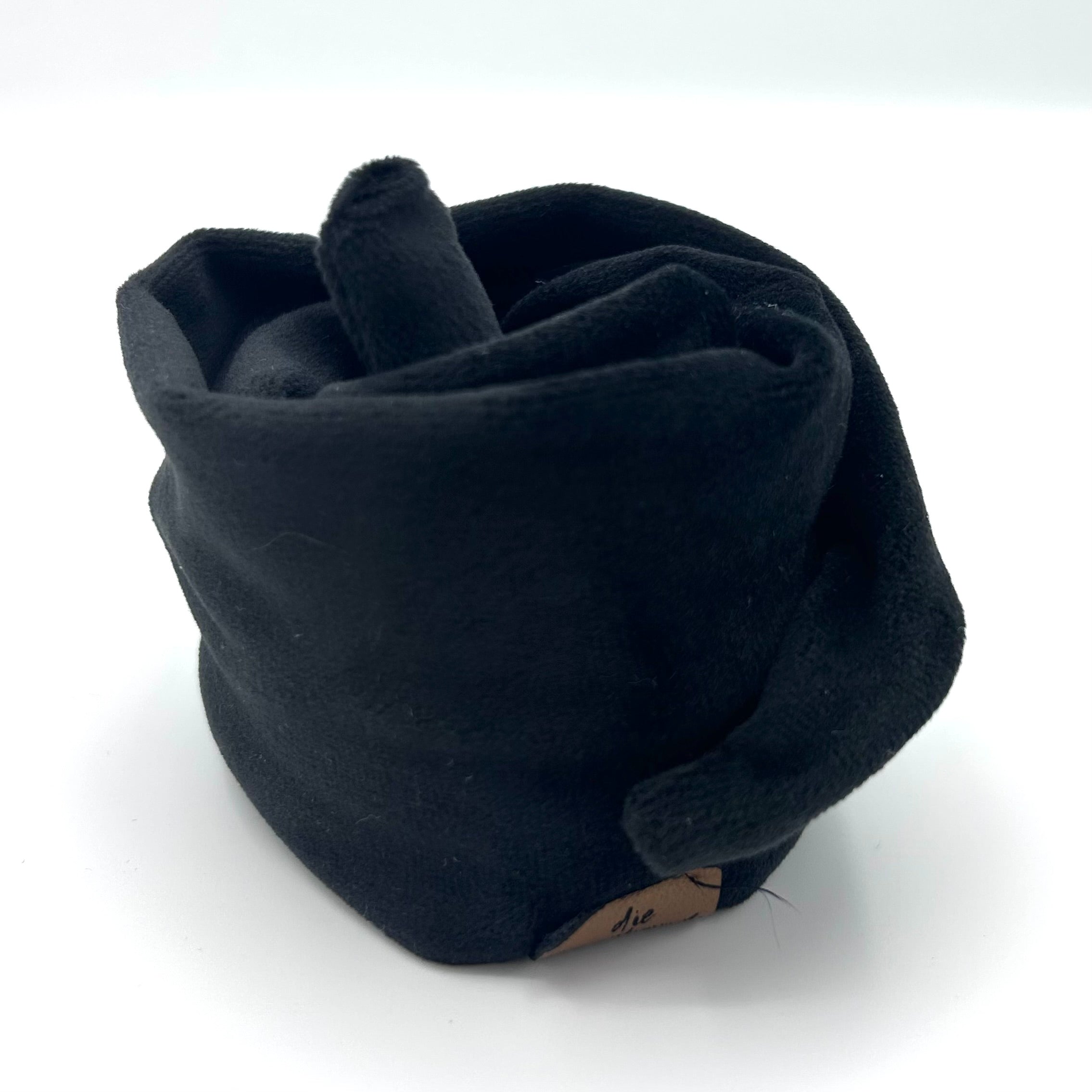 Drahthaarband schmal- Samt Schwarz Onyx