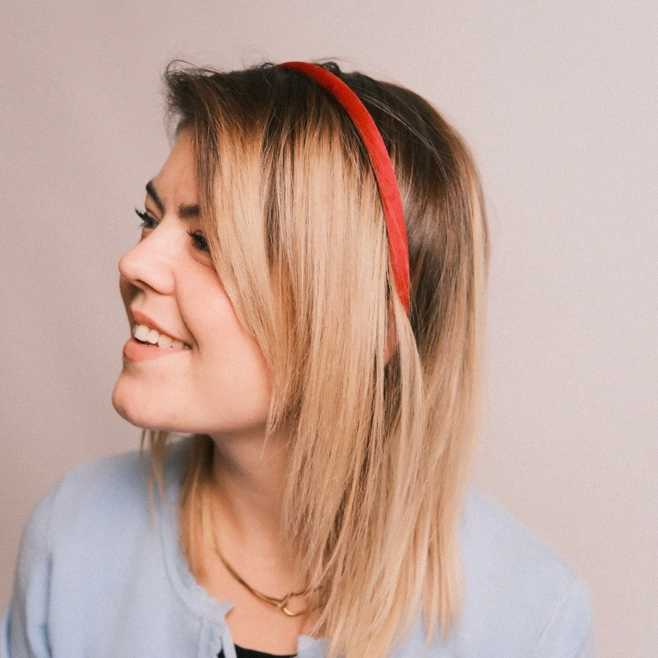 Lina - Samt Coralenrot