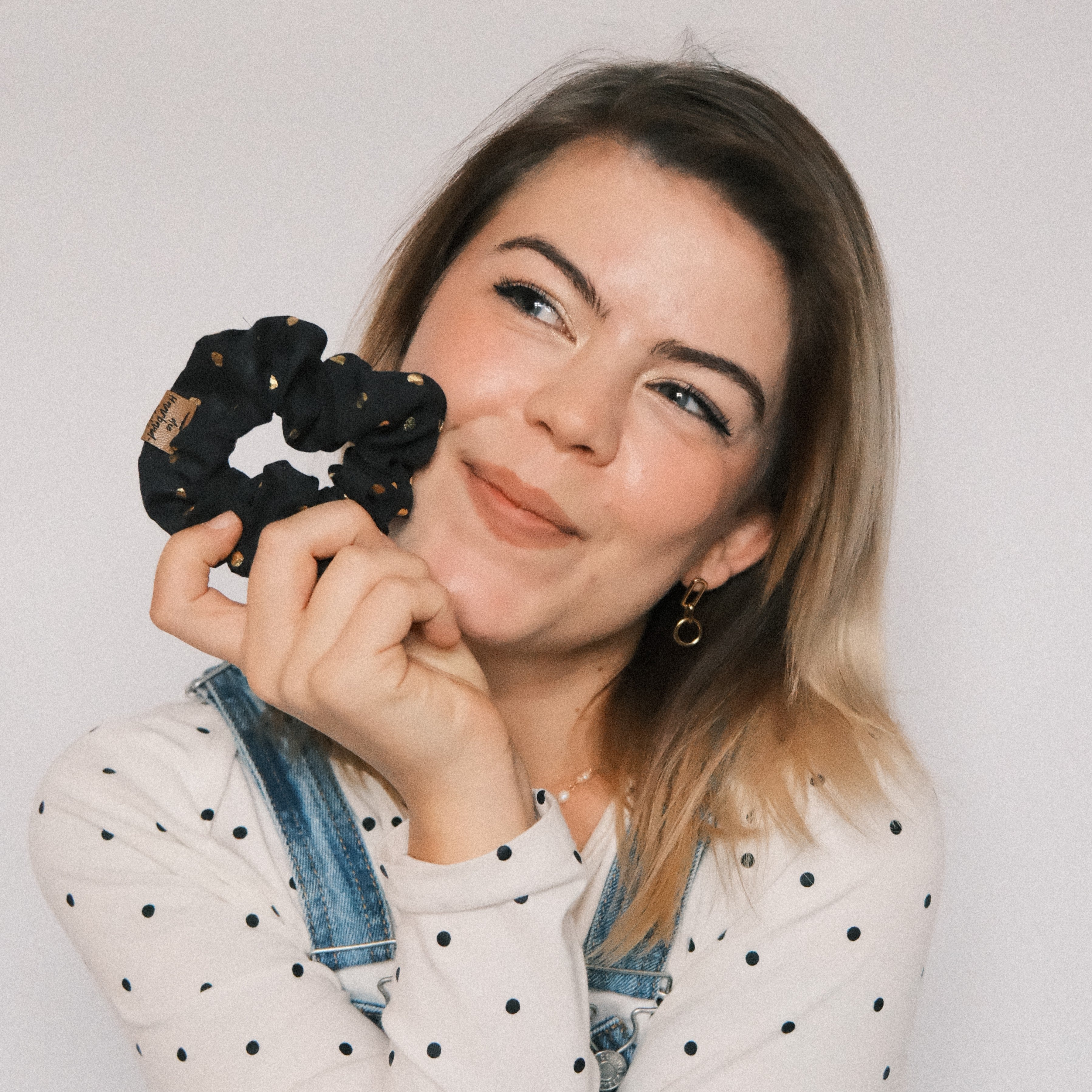 Scrunchie - Herzi Dunkelblau