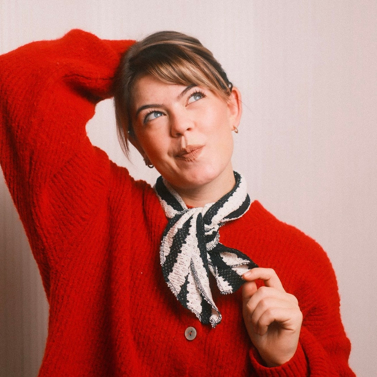 Mikro Schal - gestreift