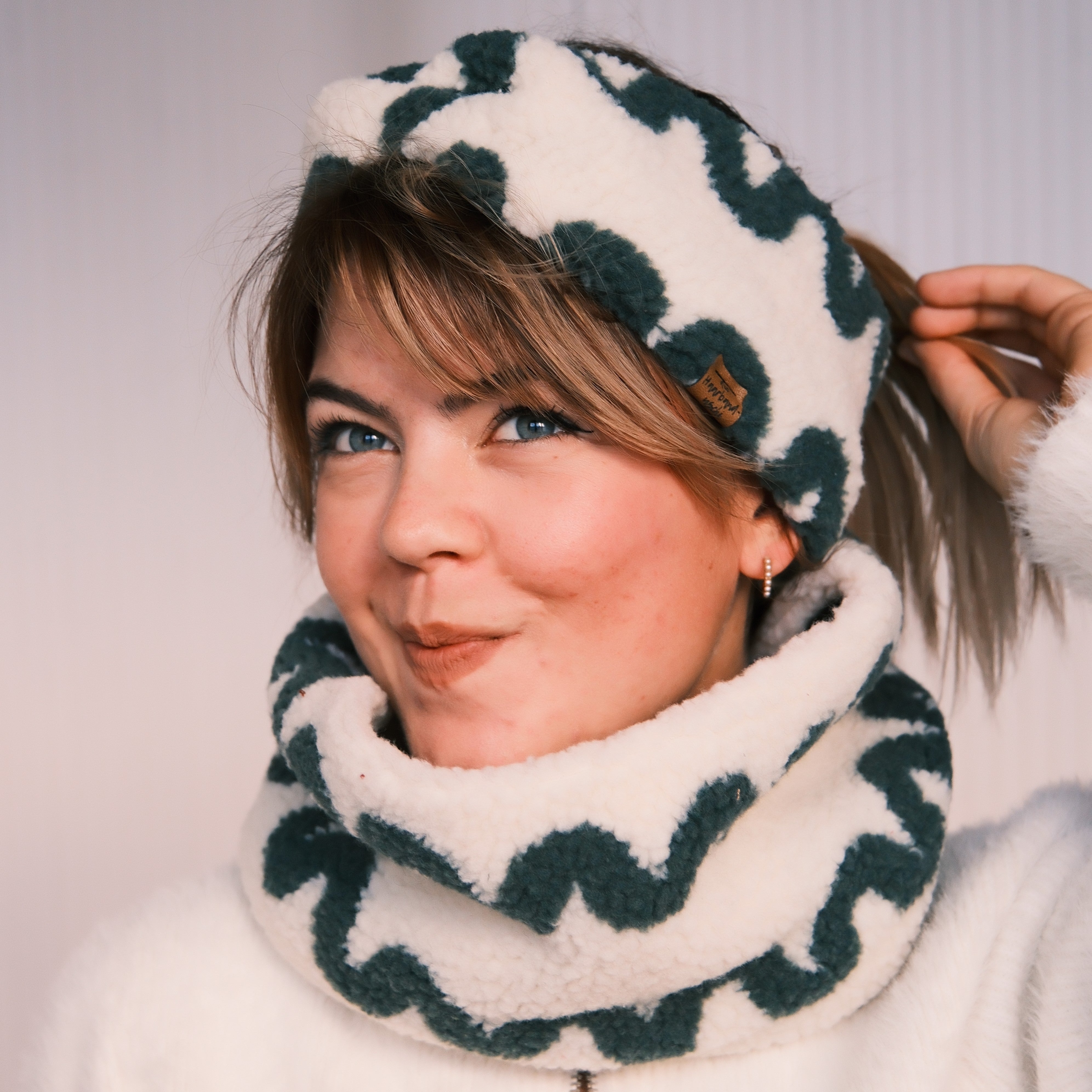 Loop - Teddy Wave Dunkelgrün