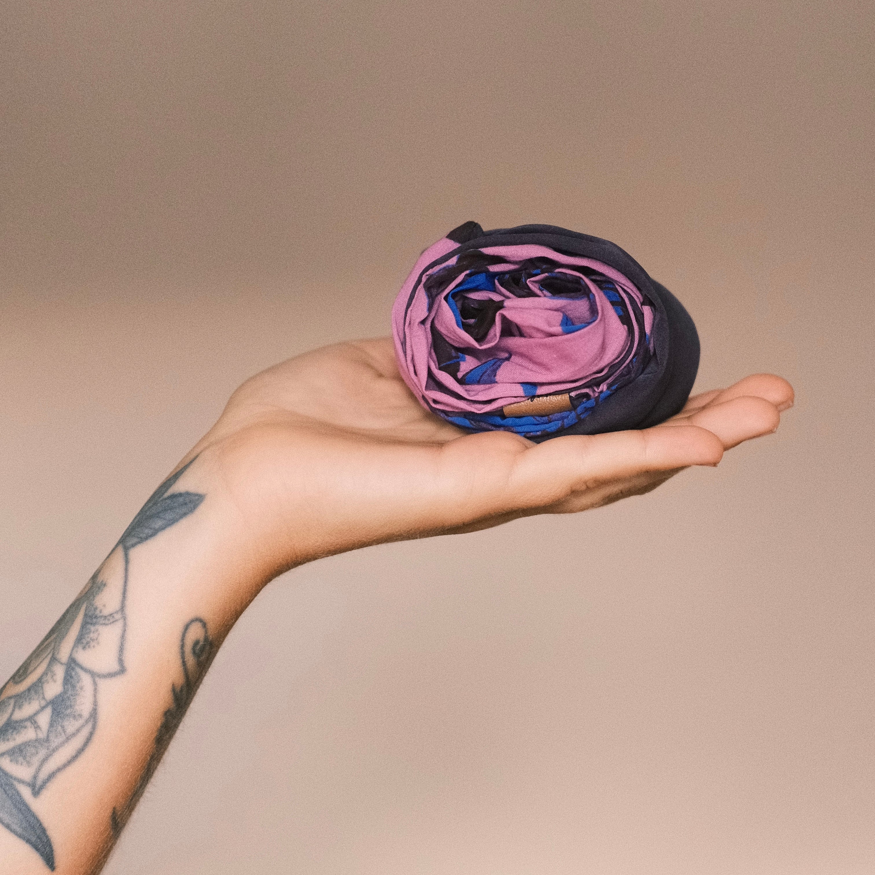 Drahthaarband 2 Seiten - Violettblüte