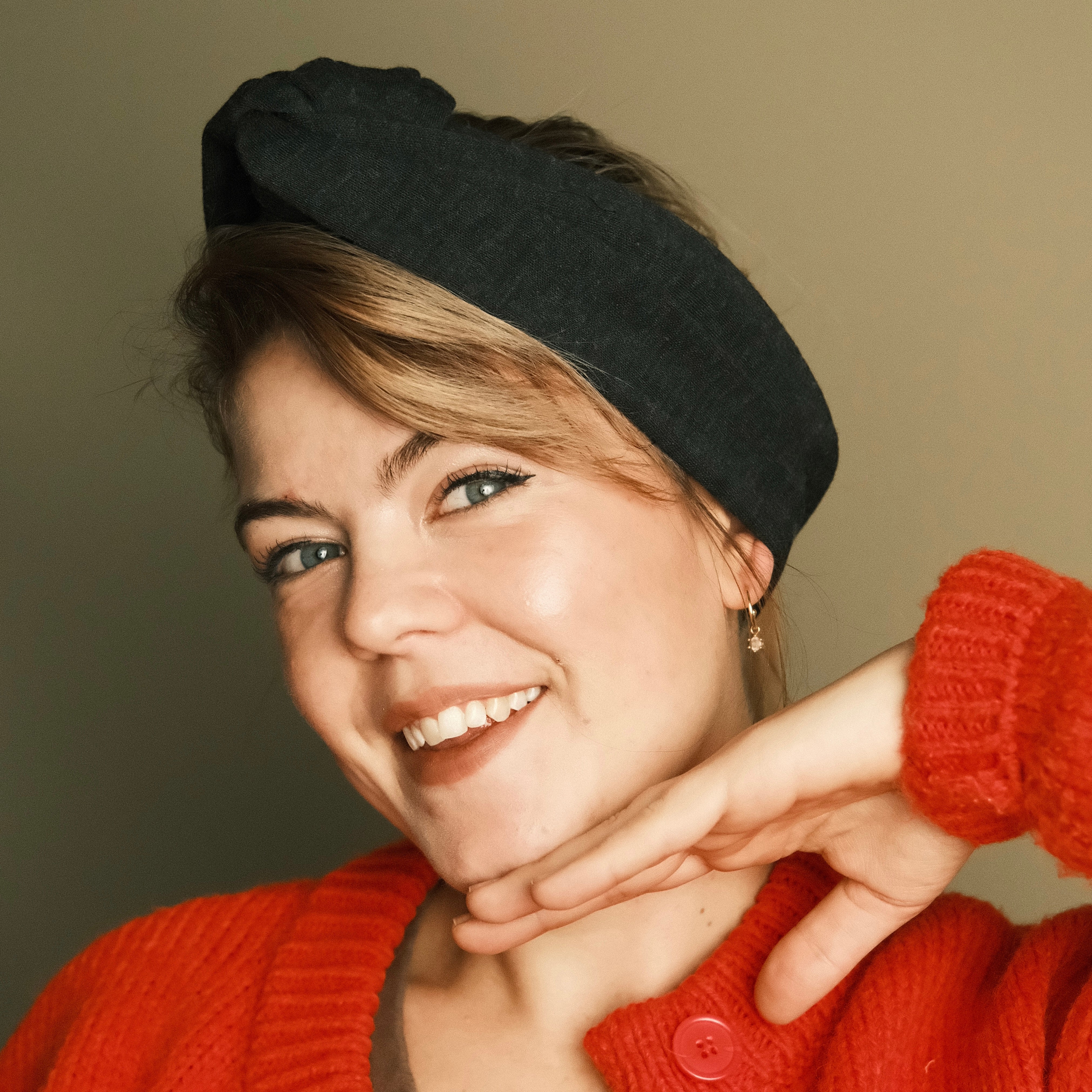 Drahthaarband breit - Warm Schwarz