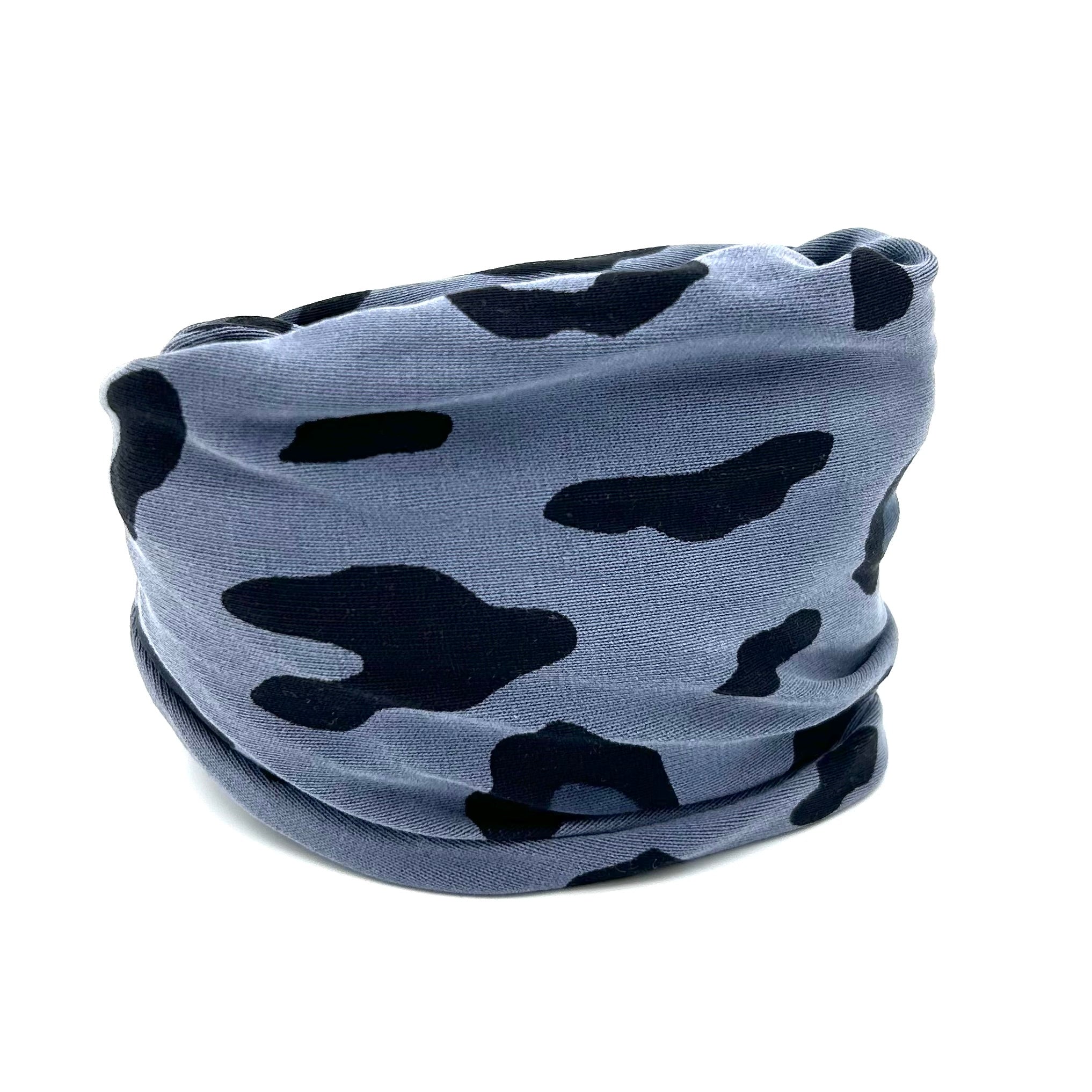 Drahthaarband breit - Leo Graublau