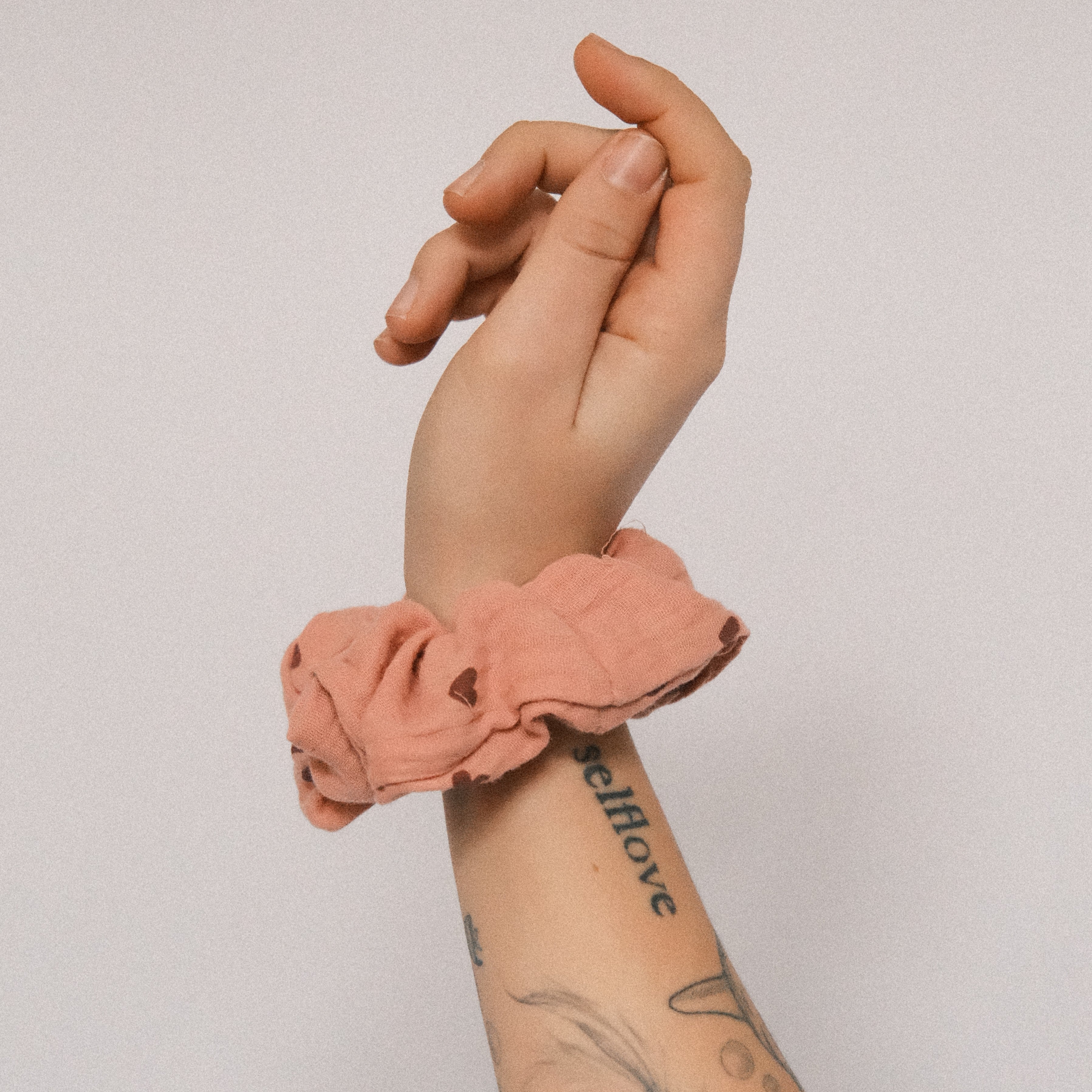 Scrunchie - Herzi Altrosa