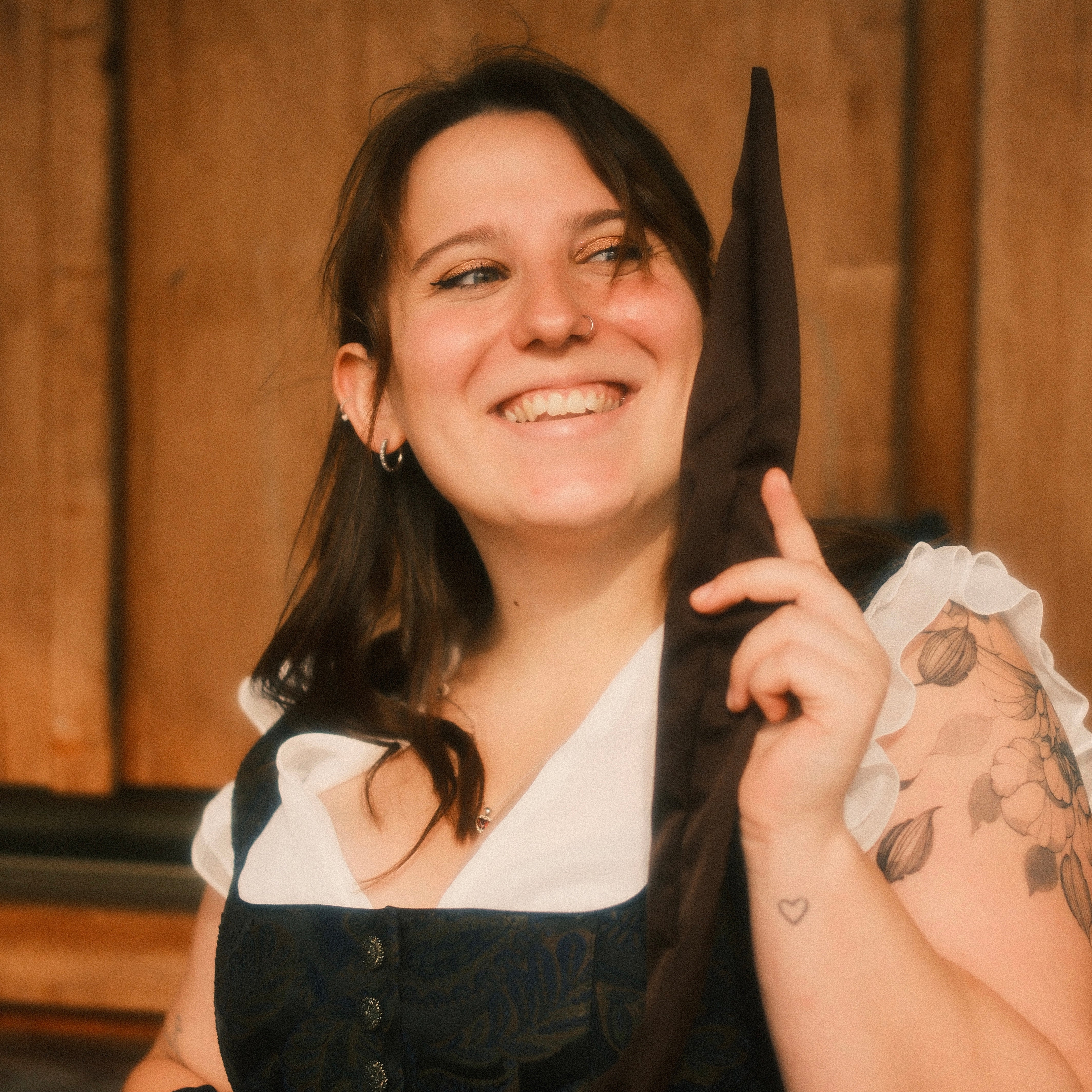 Drahthaarband Satin Chocolat Brown