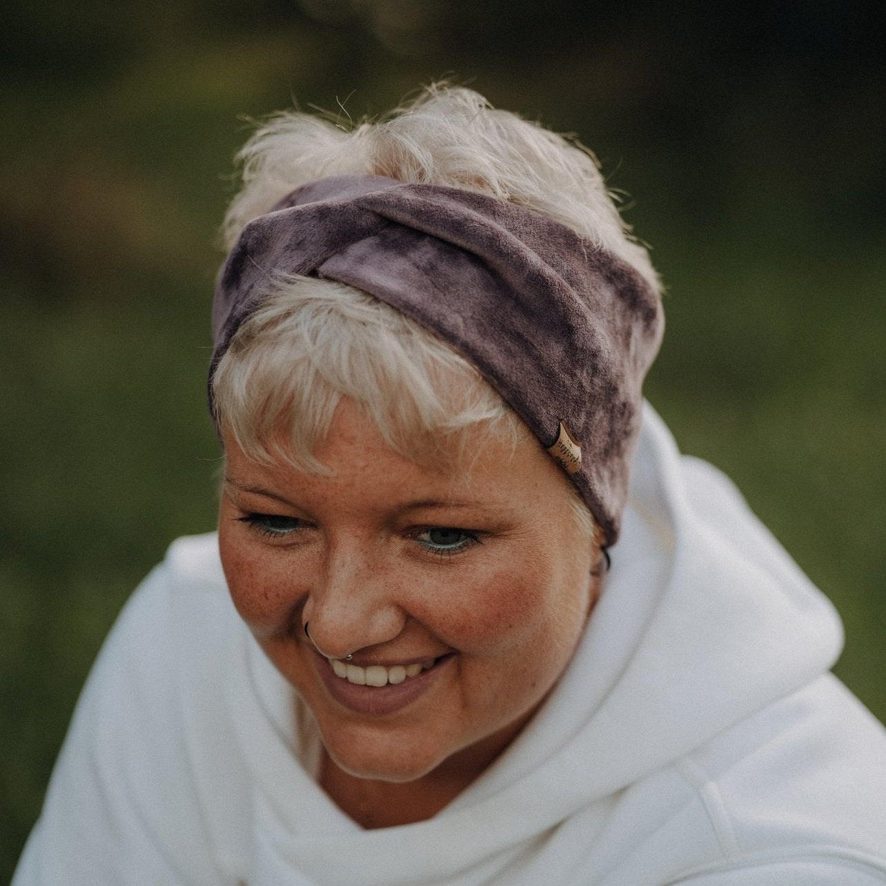 Haarband Basic Samt Lila