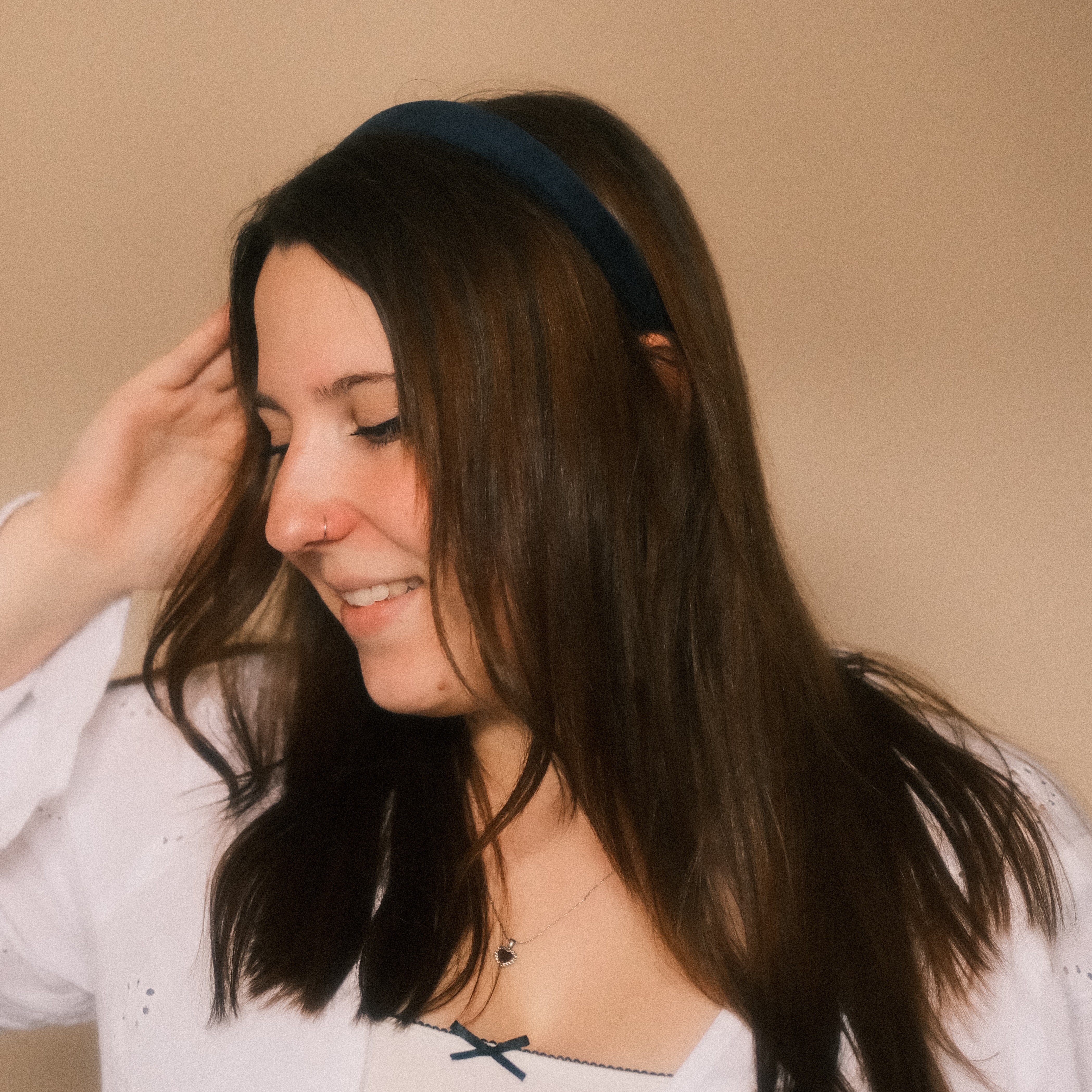 Anna - Samt Dunkelblau