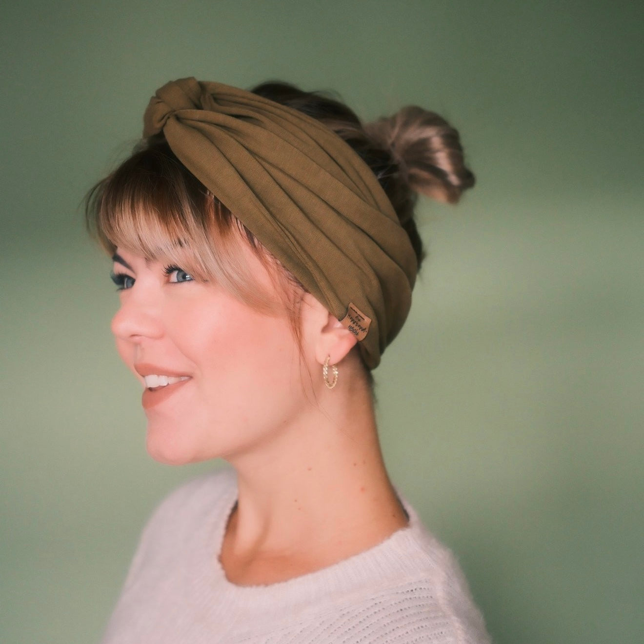 Drahthaarband breit - Khaki