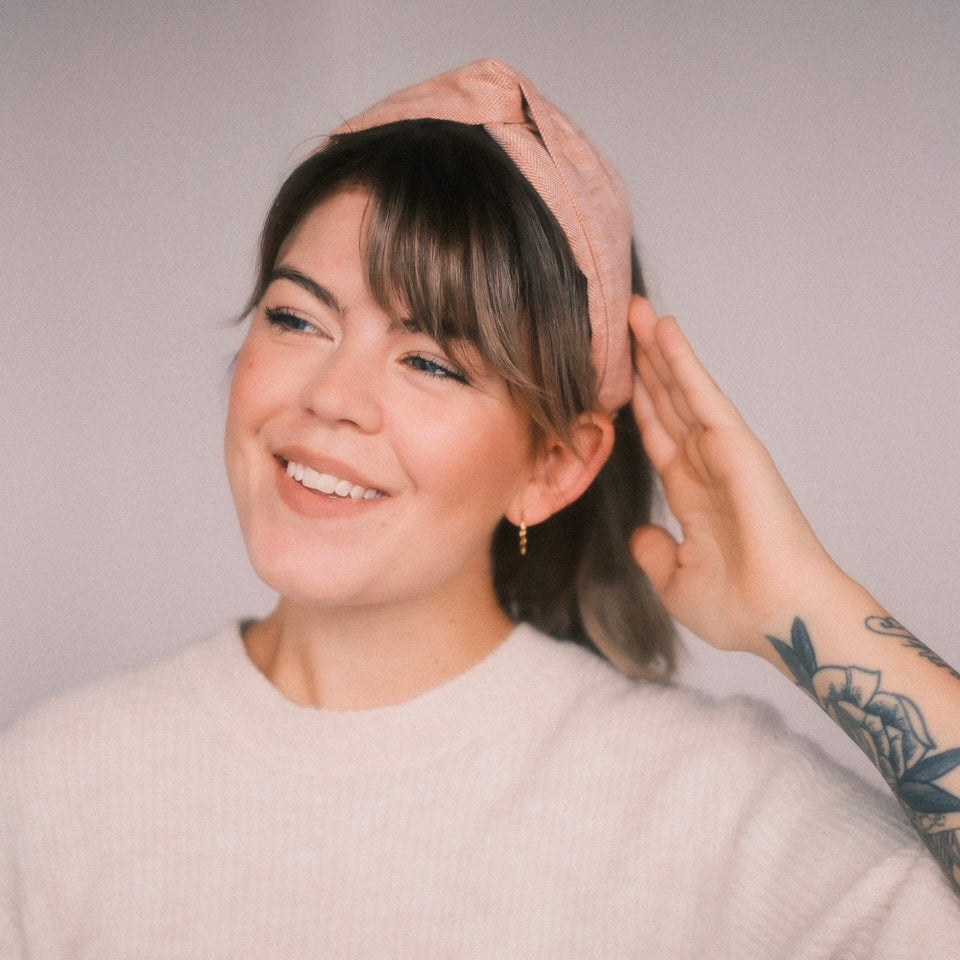 Viky Haarreif - Fischgräten Rostorange