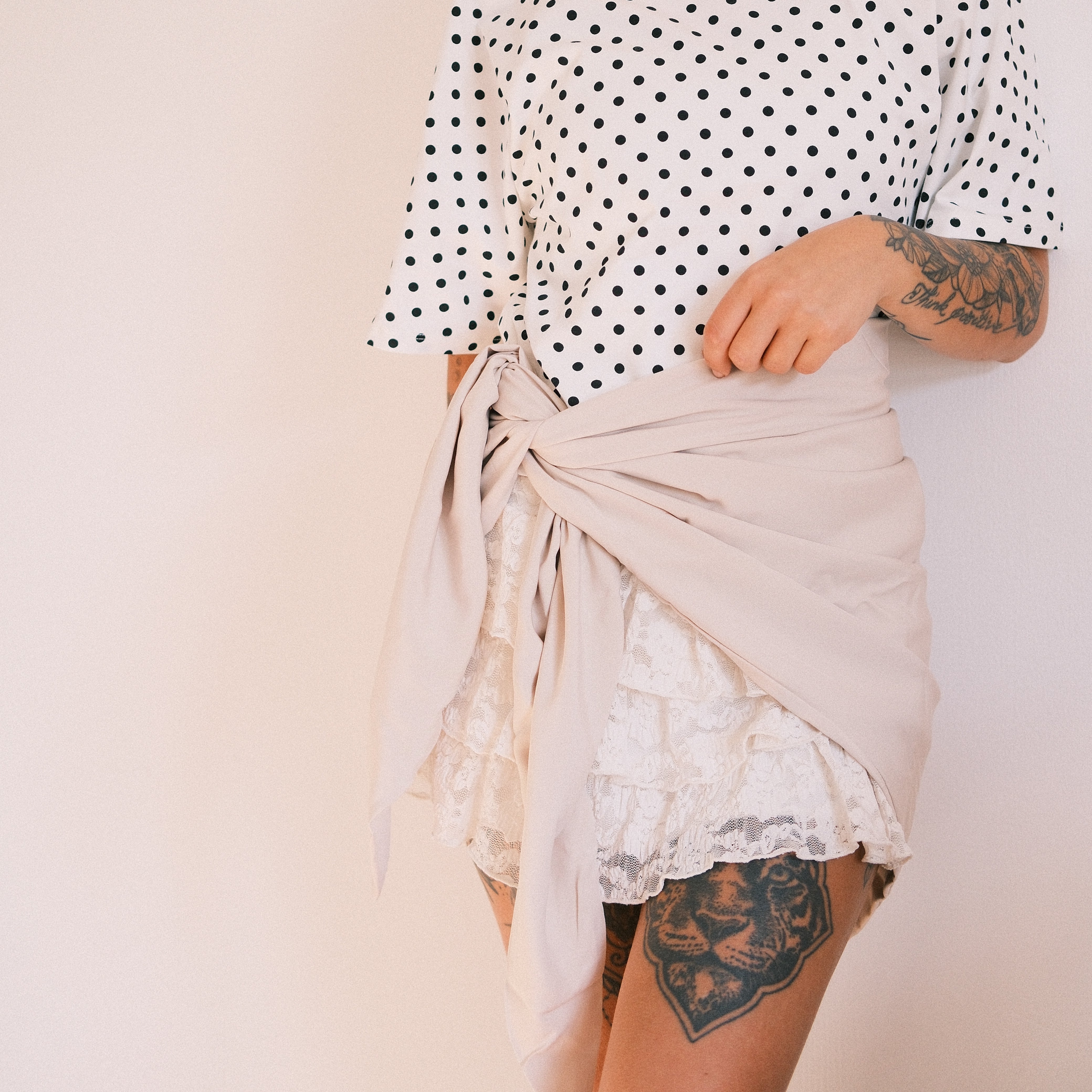 XXL Dreieckstuch  - soft touch Beige